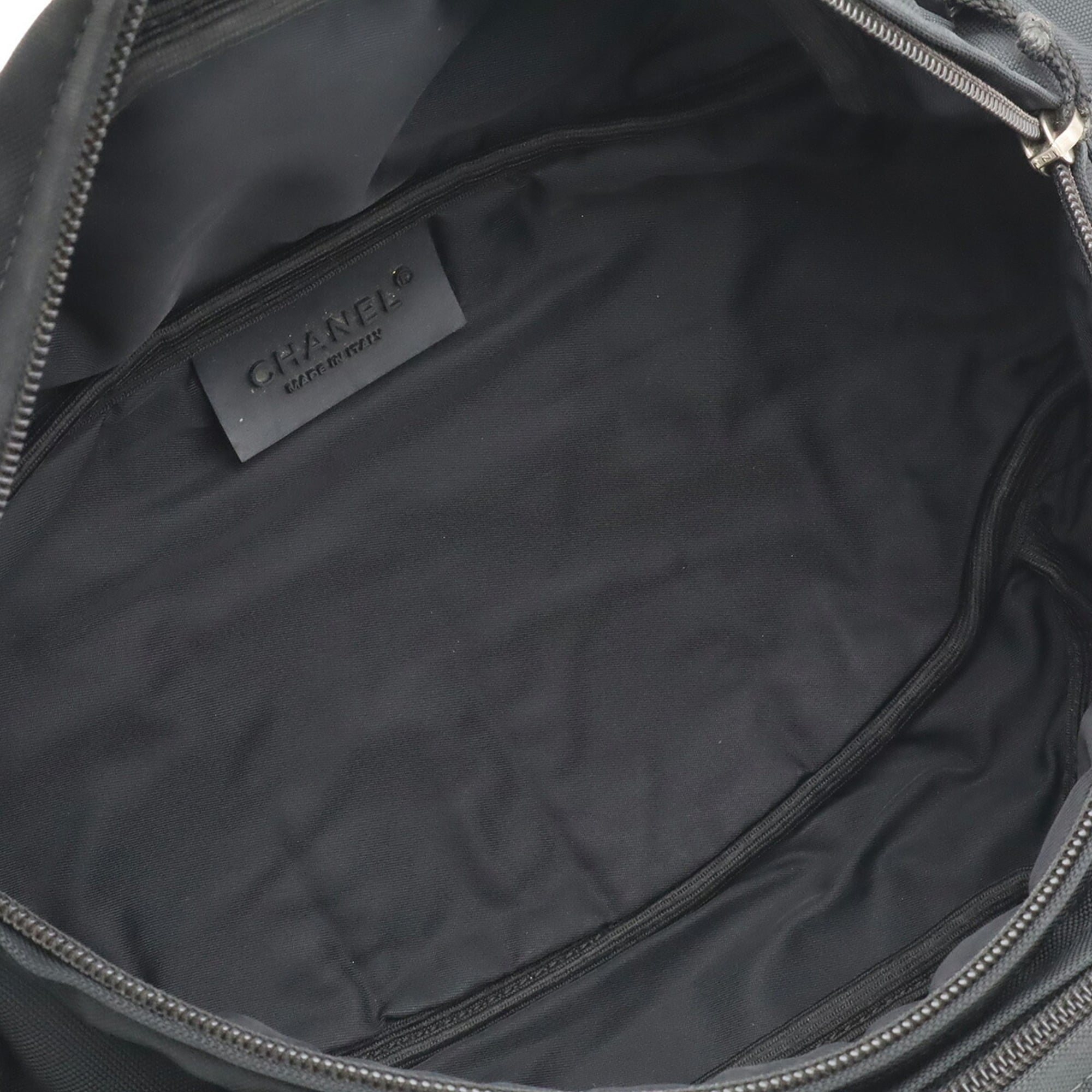 Chanel Black Nylon Canvas Fanny Pack Pouch (Pre-Owned)