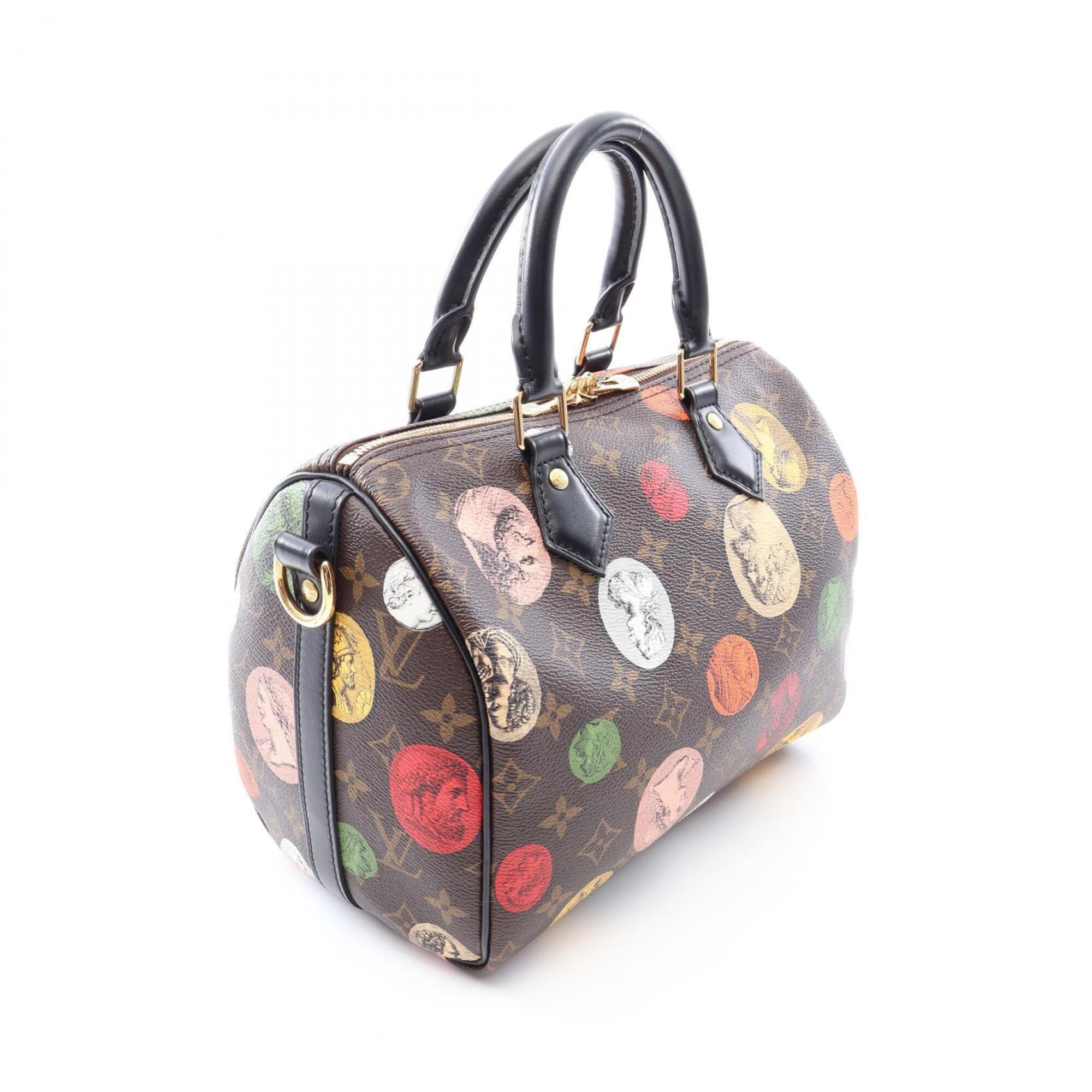 Louis Vuitton Brown Multi-Color Coated Canvas Leather Handbag (Pre-Owned)