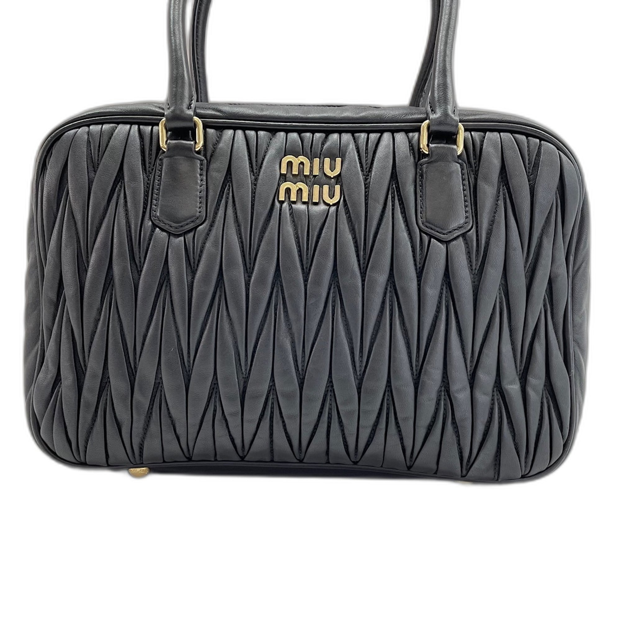 Miu Miu Matelasse Black Handbag (Pre-Owned)