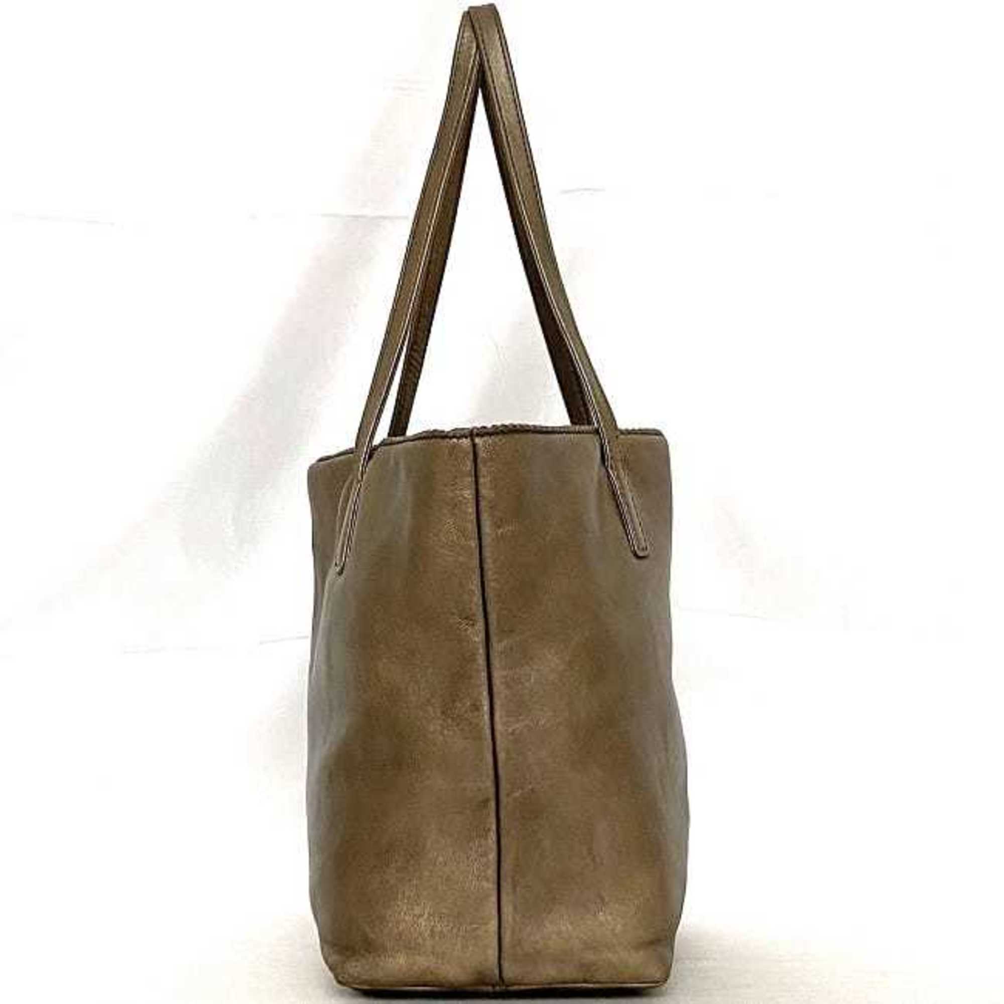 Loewe Brown Nappa Leather Leather Tote Bag (Pre-Owned)