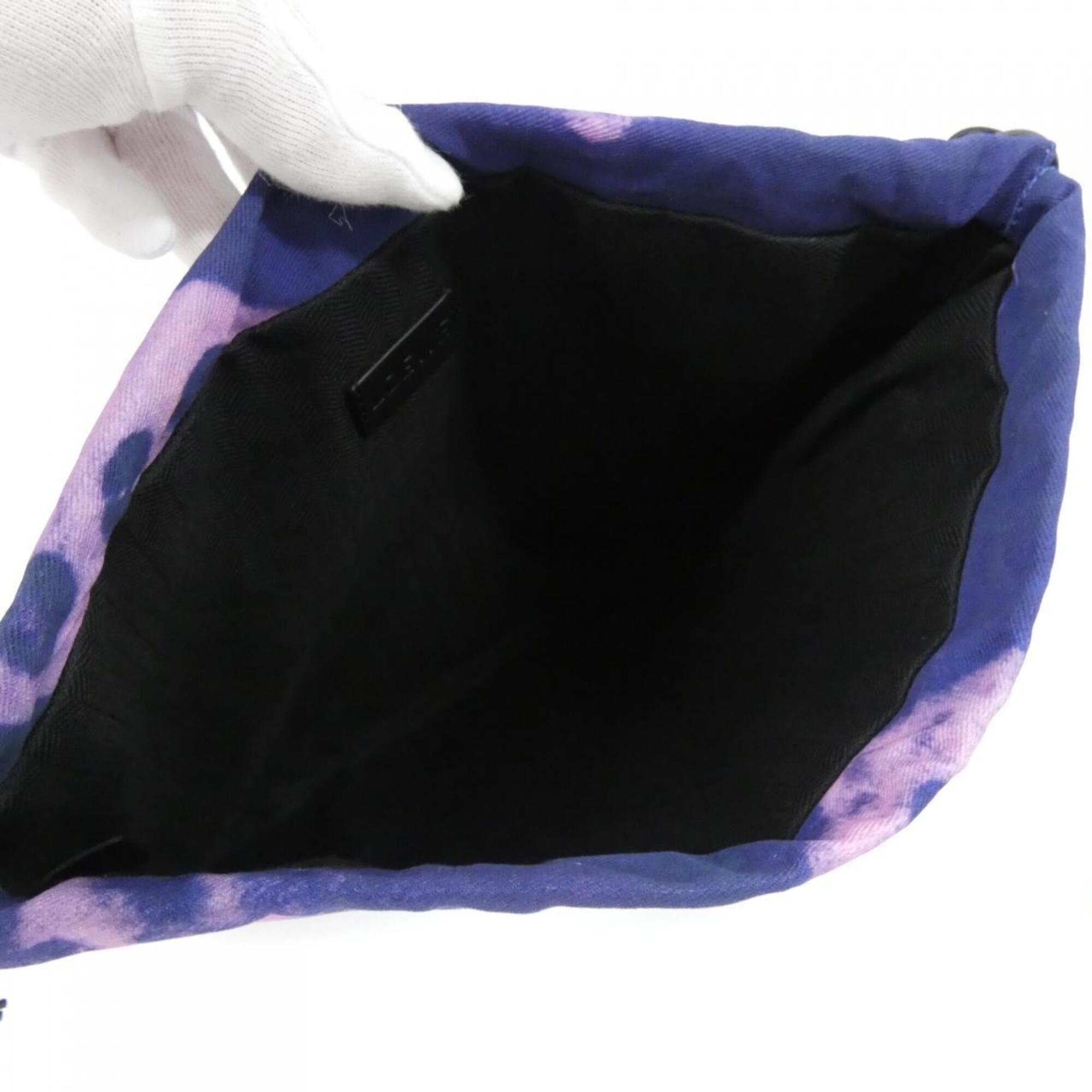 Loewe Blue Pink Canvas Handbag Pouch (Pre-Owned)