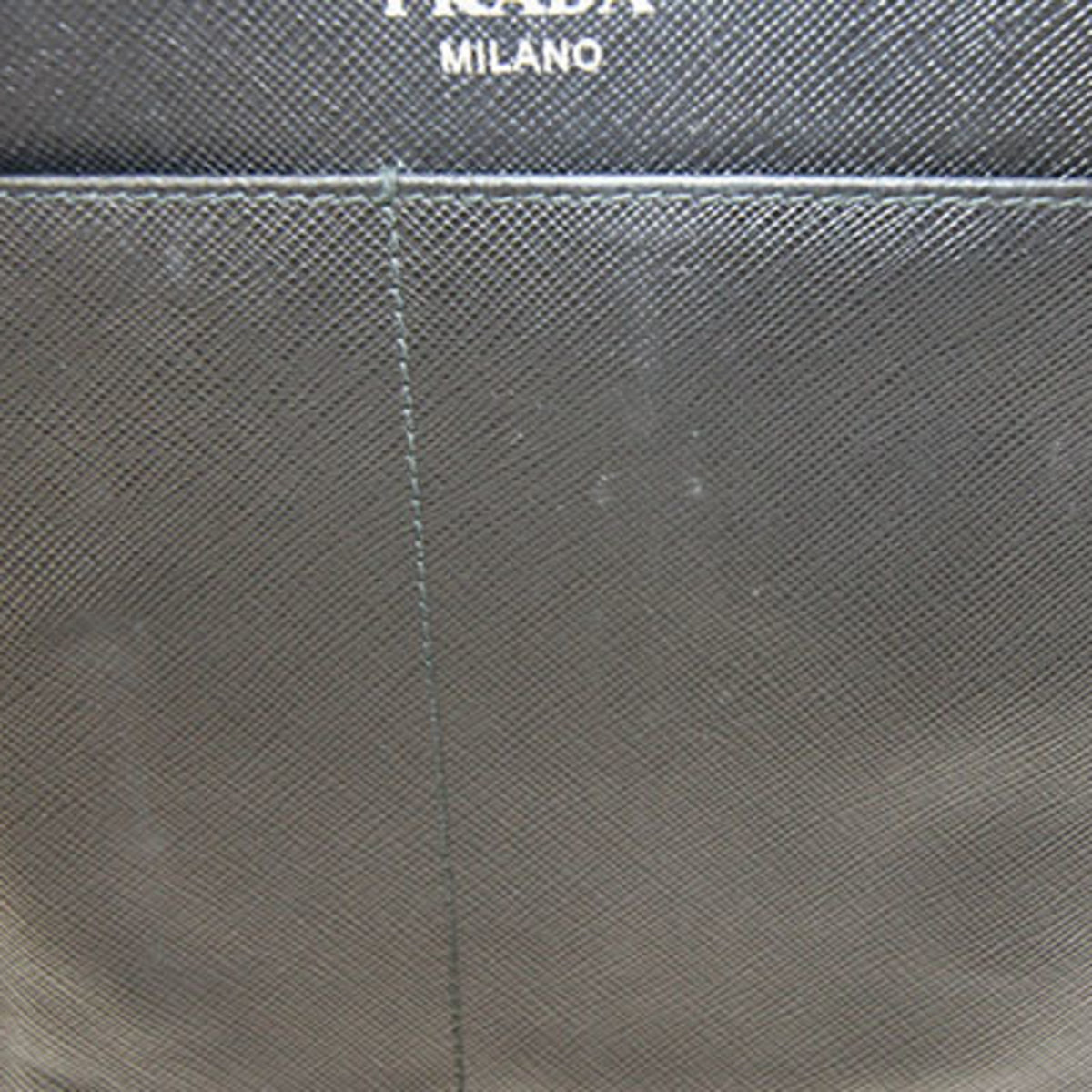 Prada Black Leather Pochette Shoulder Bag (Pre-Owned)