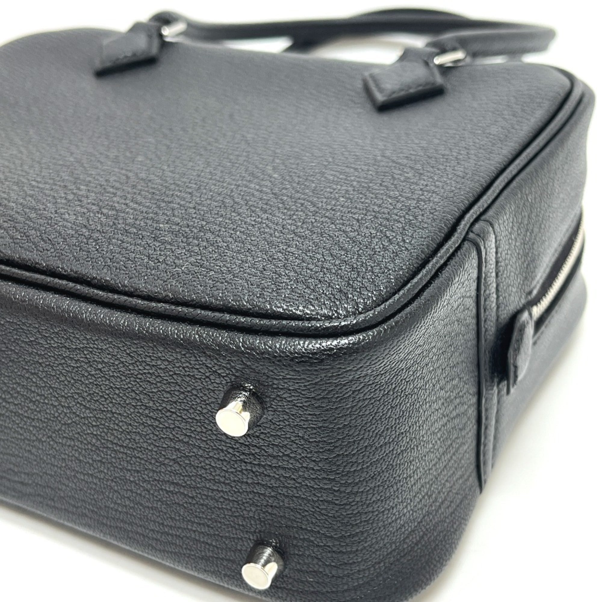 Hermes Black Chevre Myzore Leather Handbag (Pre-Owned)