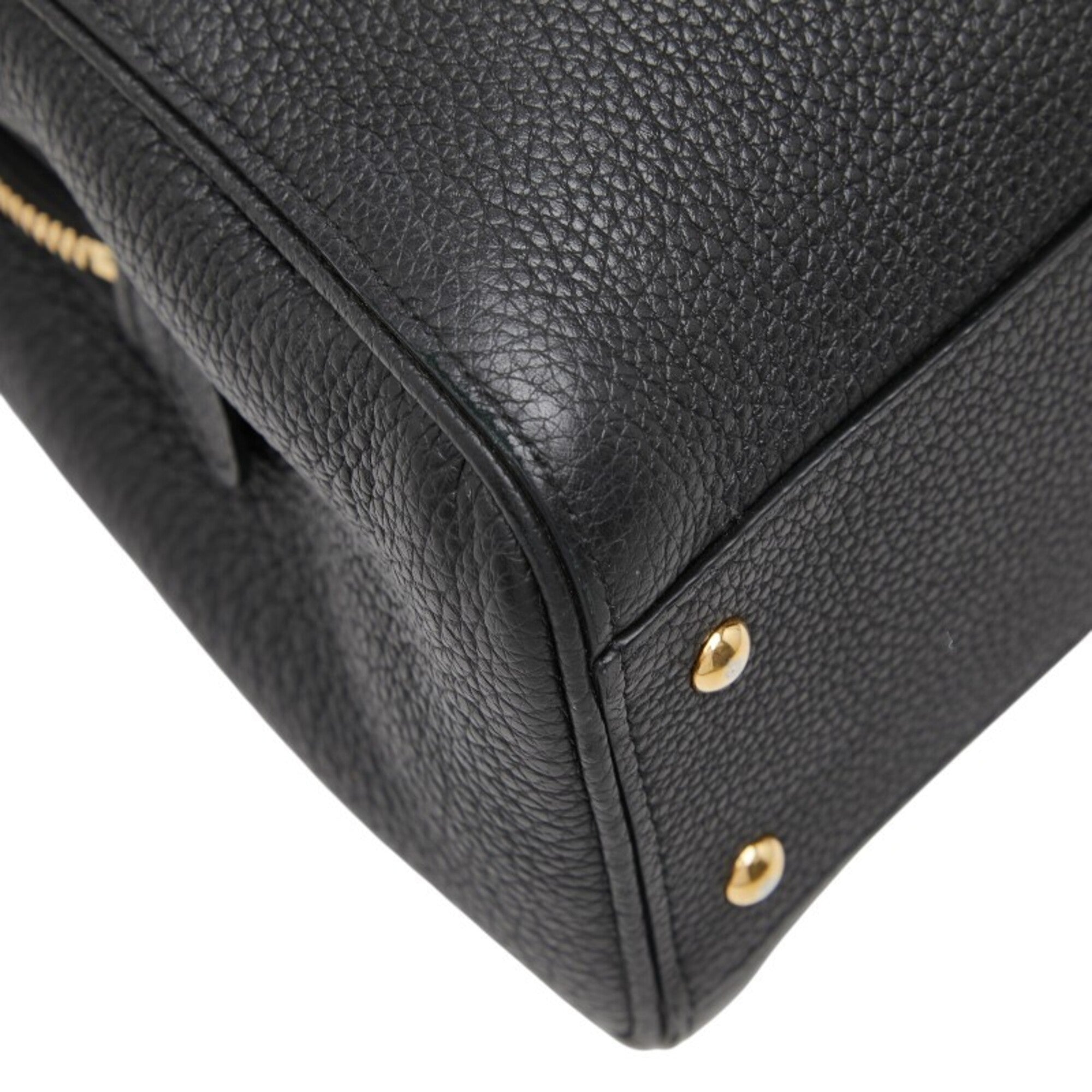 Gucci Black Leather Handbag Shoulder Bag (Pre-Owned)