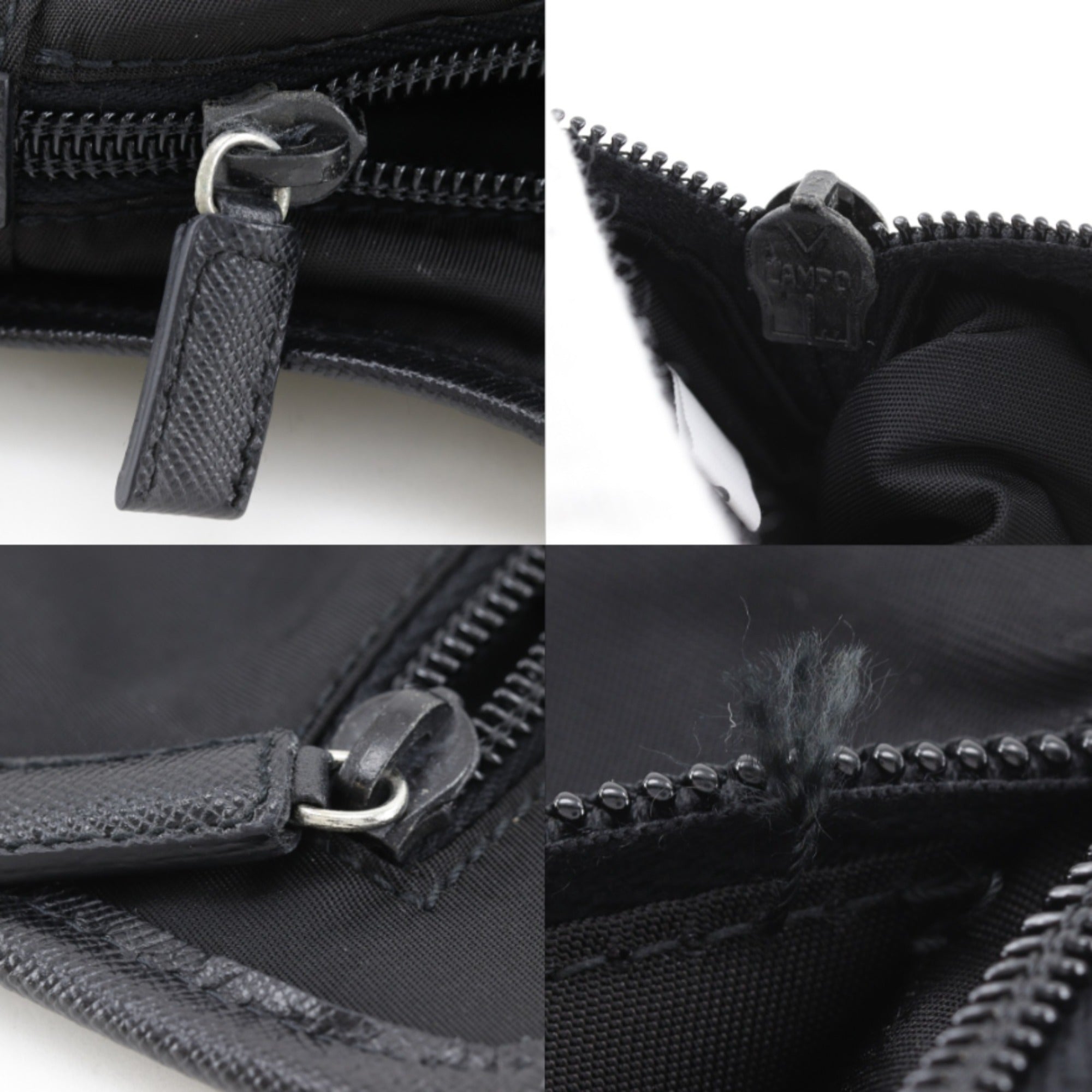 Prada Black Nero Nylon Pouch (Pre-Owned)