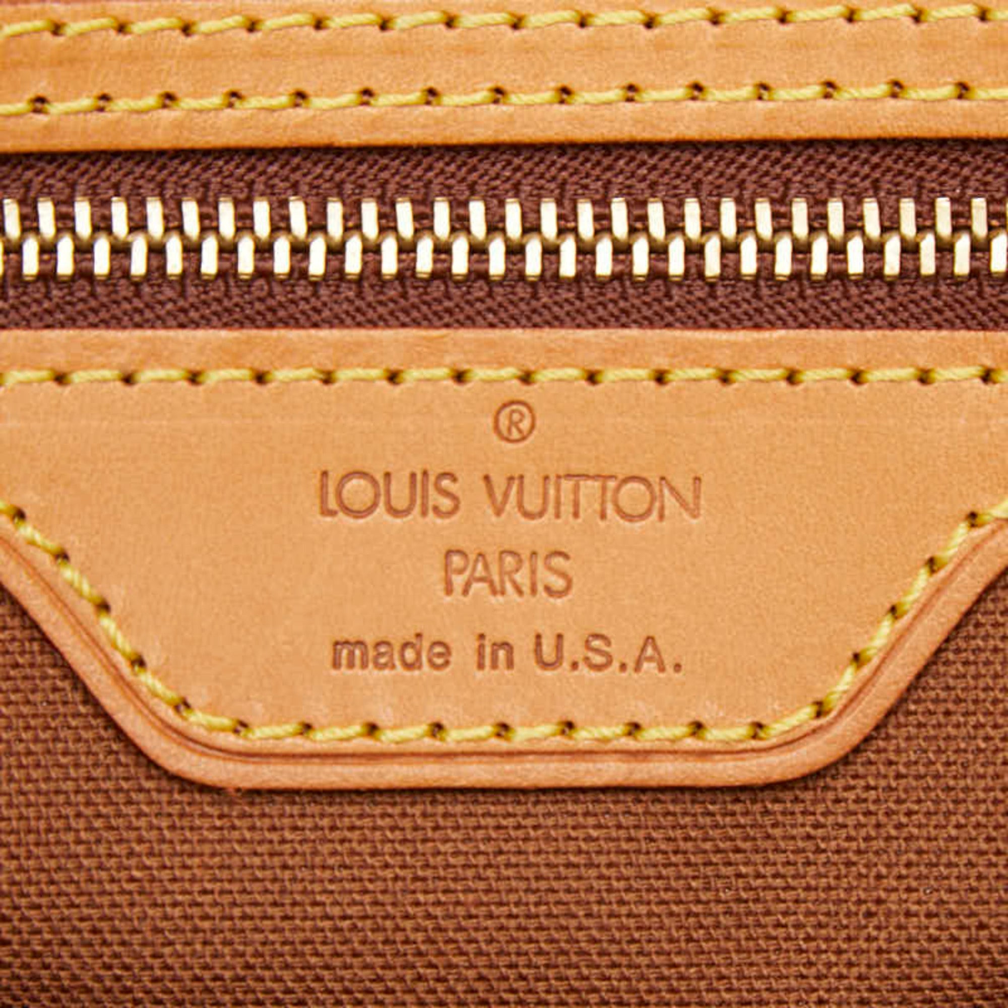 Louis Vuitton Brown Pvc Leather Tote Bag (Pre-Owned)