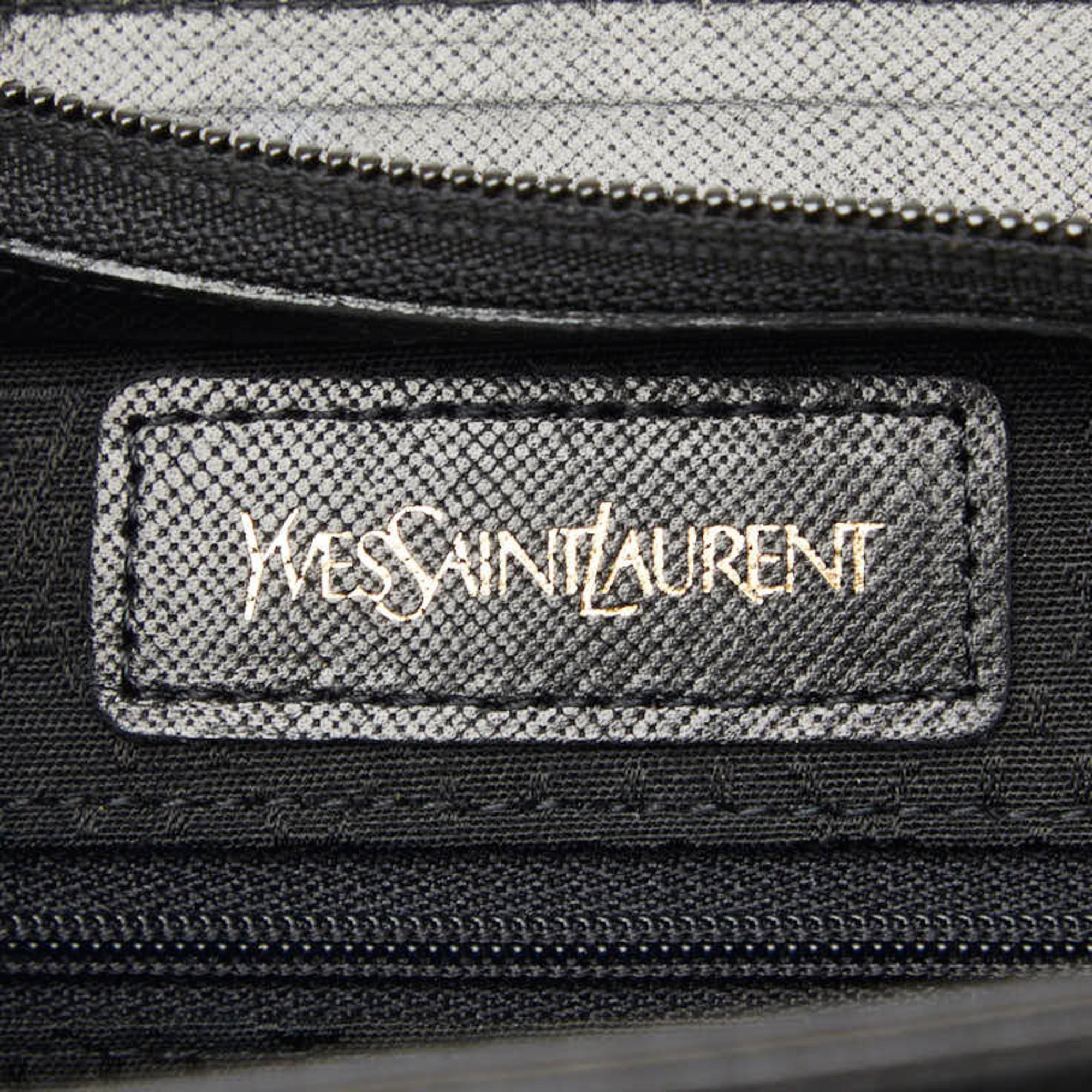 Saint Laurent Black Leather Clutch Bag (Pre-Owned)
