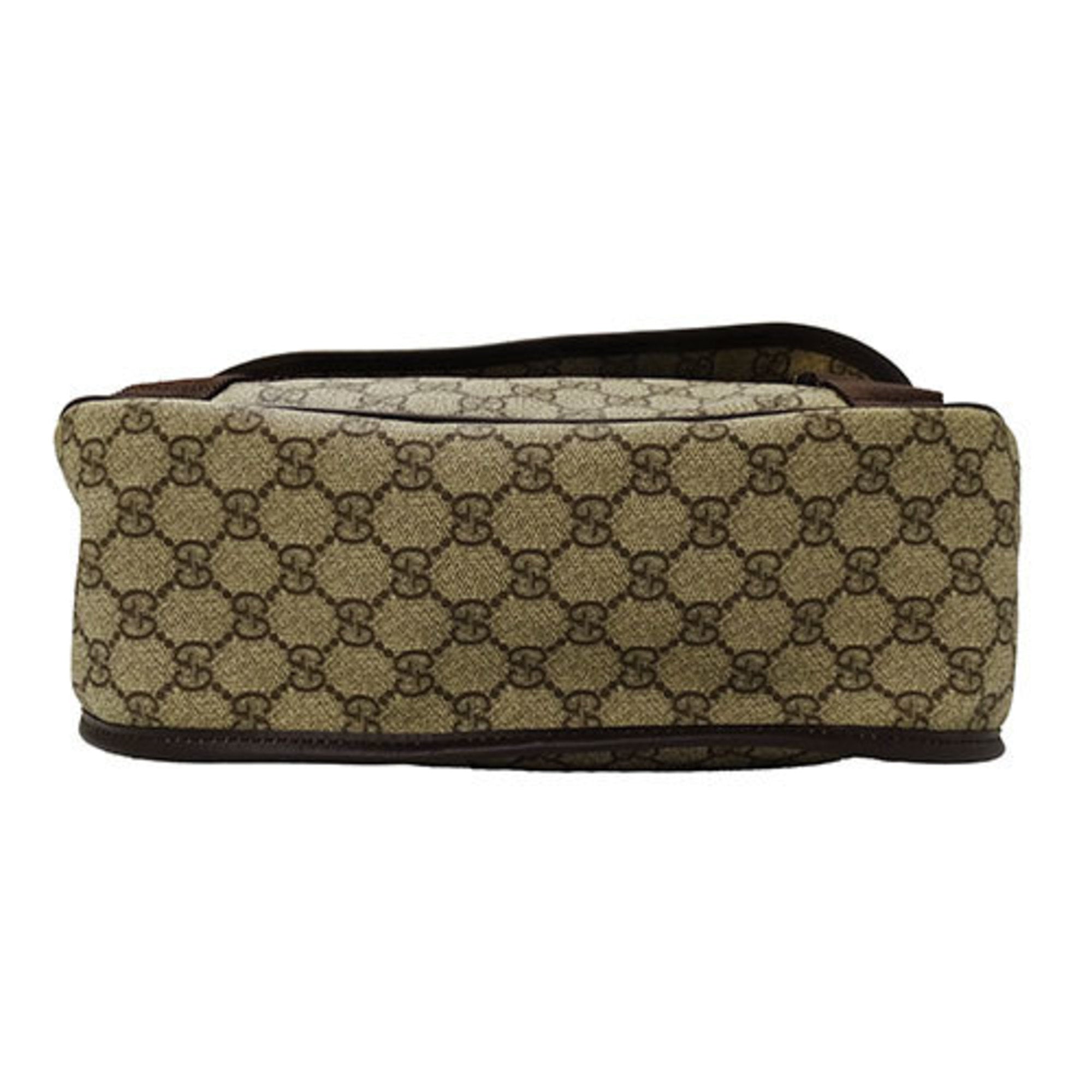 Gucci Brown Pvc Messenger Bag Shoulder Bag (Pre-Owned)