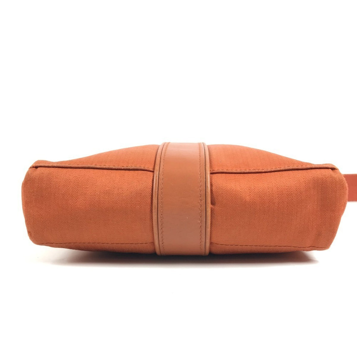 Hermes Orange Canvas Pochette Shoulder Bag (Pre-Owned)