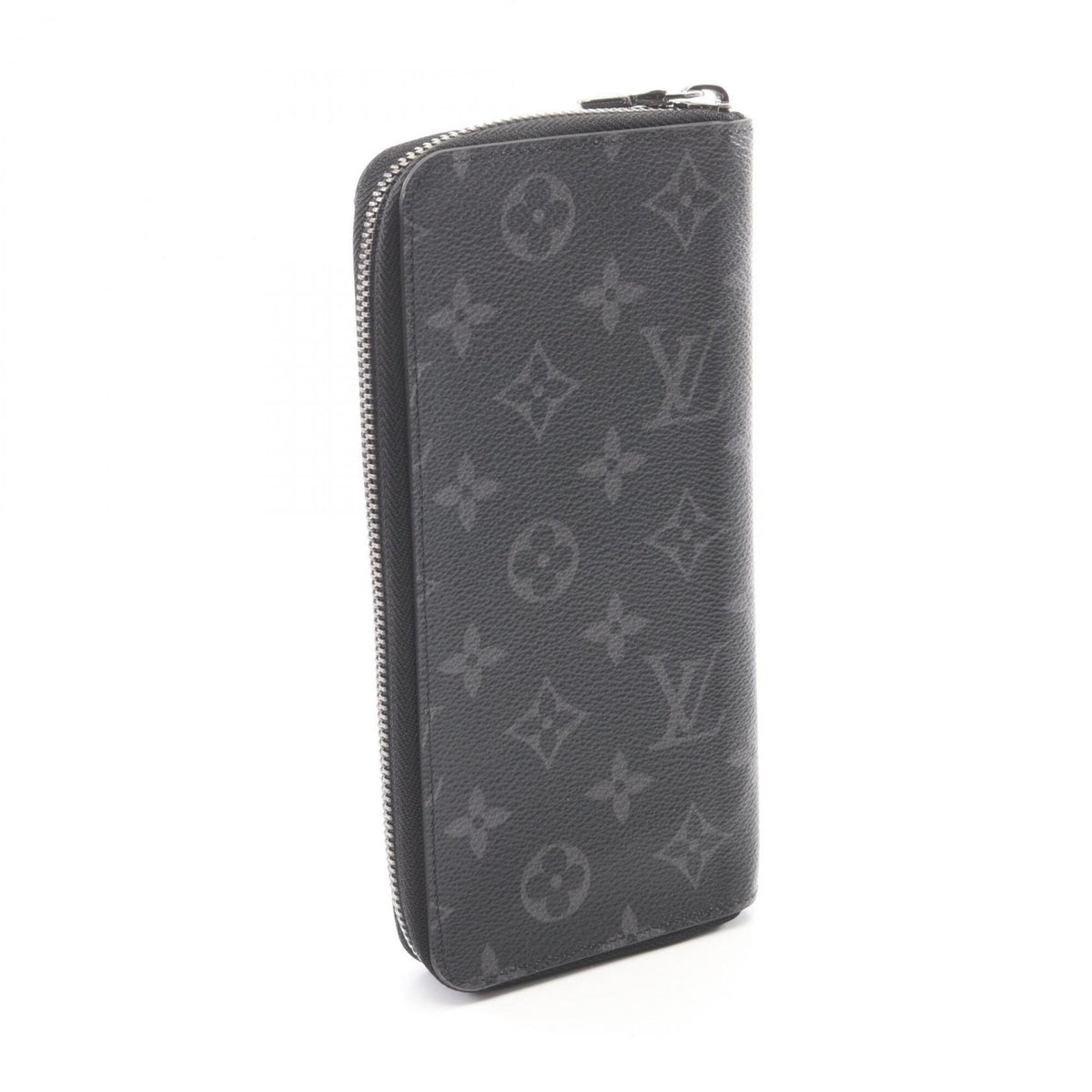 Louis Vuitton Black Leather Pvc Long Wallet (Bi-Fold) (Pre-Owned)