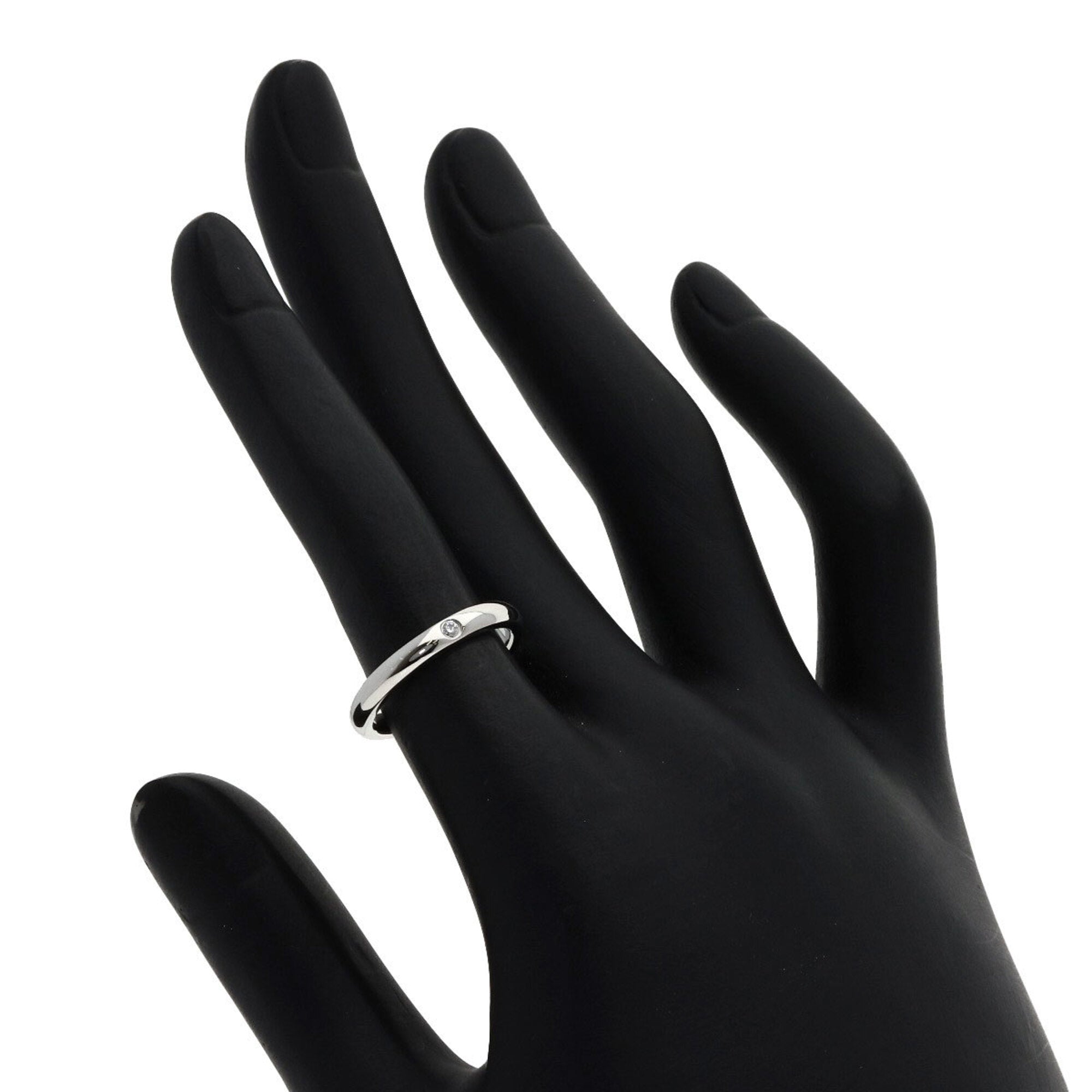 Tiffany Platinum Platinum 950 Band Ring (Pre-Owned)