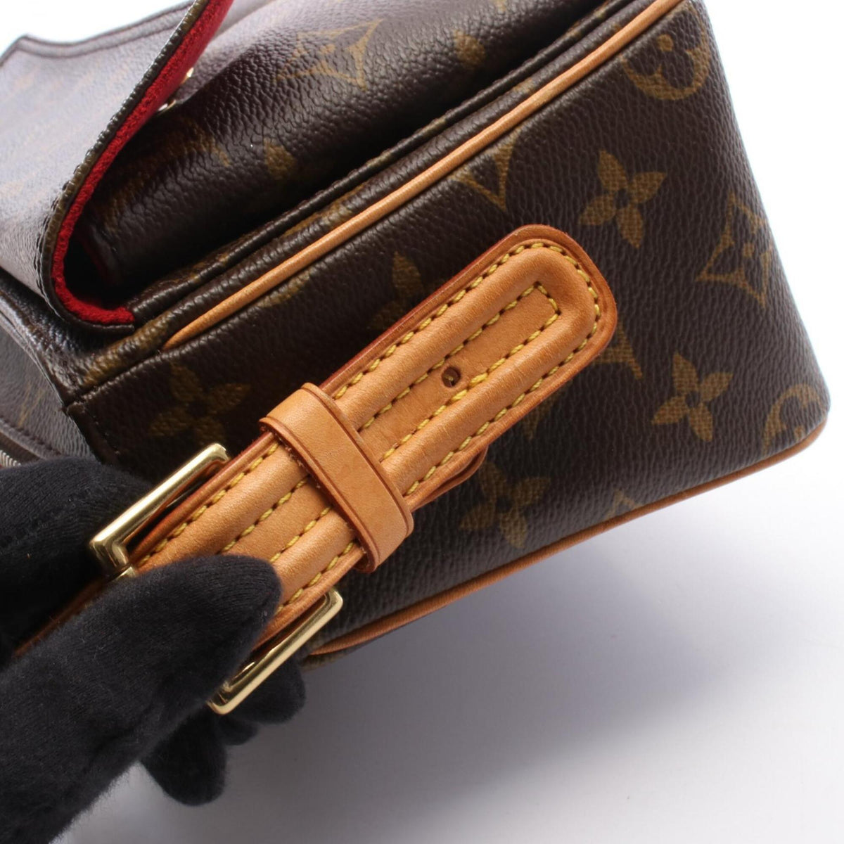 Louis Vuitton Brown Pvc Leather Handbag Shoulder Bag (Pre-Owned)
