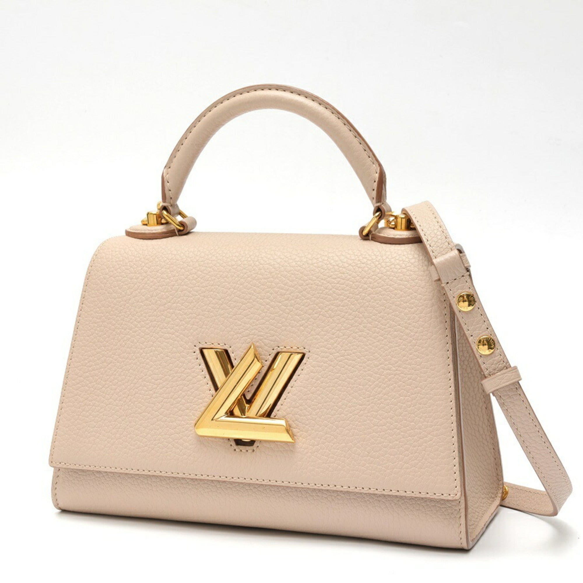 Louis Vuitton Grayish Leather Handbag (Pre-Owned)