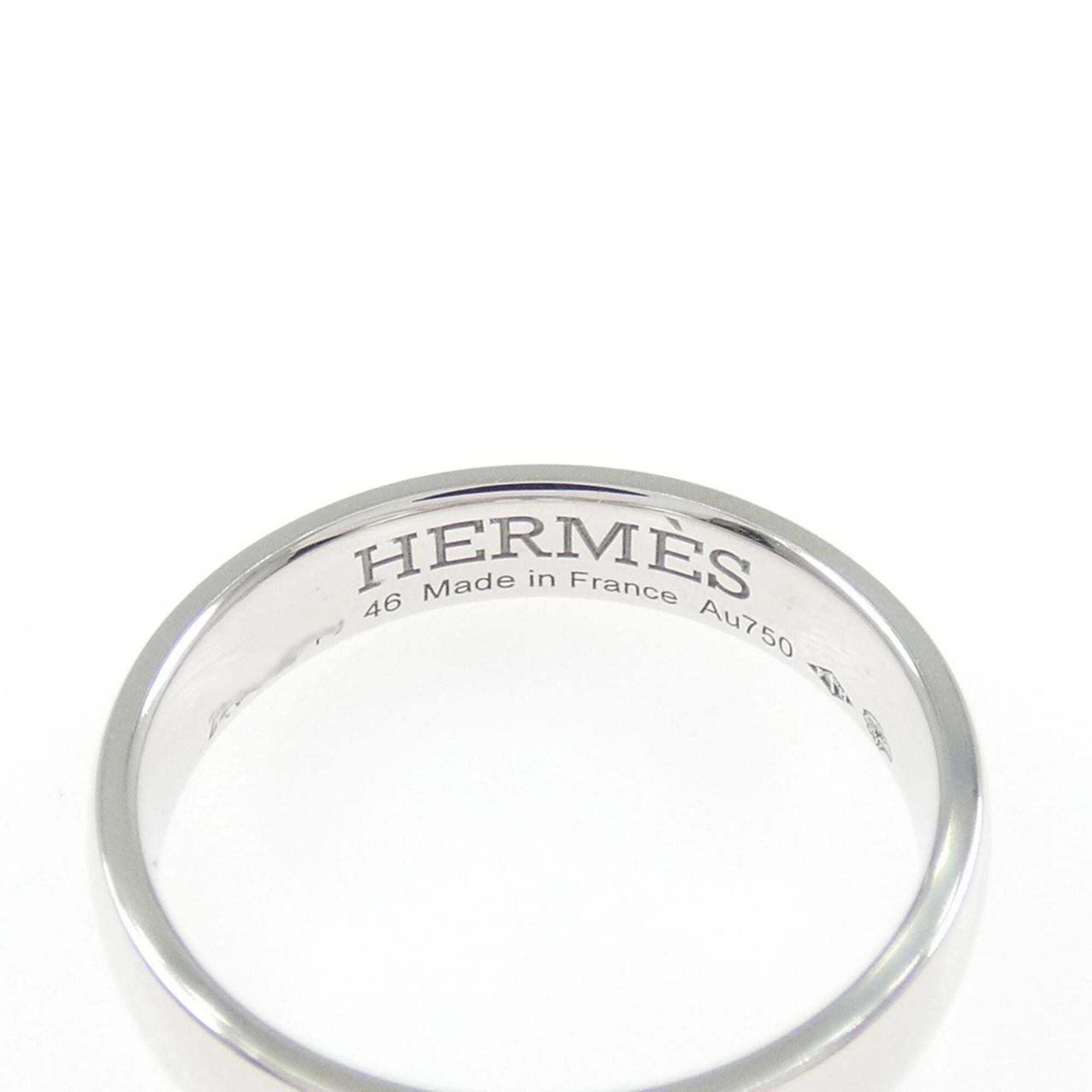 Hermes White Gold (18K) Band Ring (Pre-Owned)