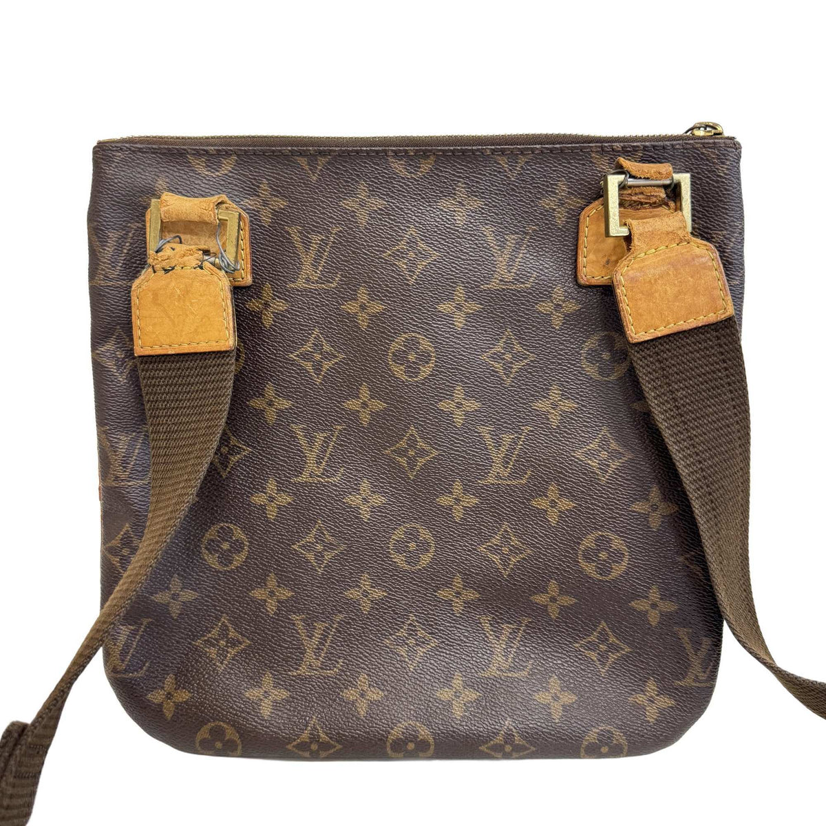 Louis Vuitton Brown Monogram Pochette Shoulder Bag (Pre-Owned)
