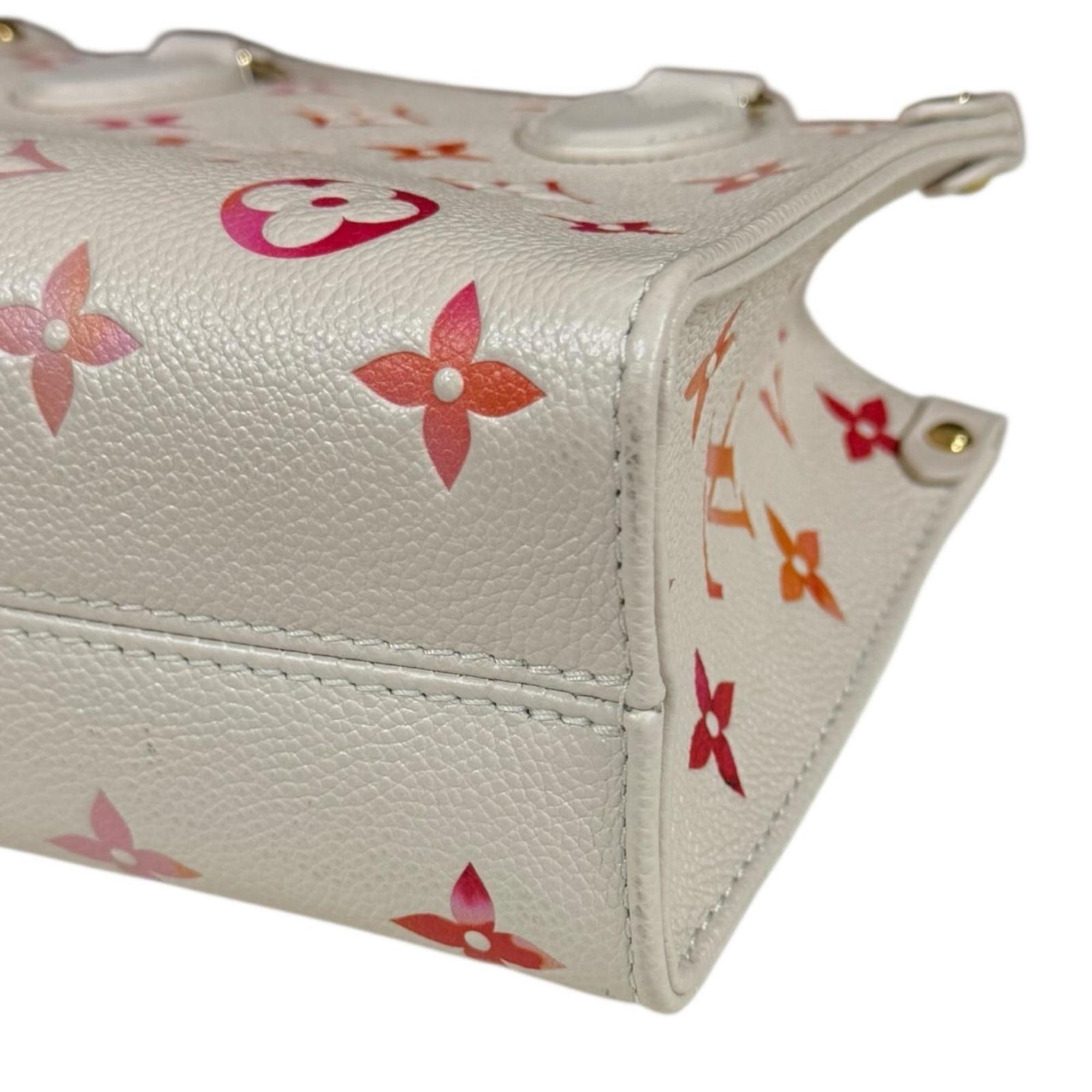 Louis Vuitton Orange Pink White Monogram Empreinte Shoulder Bag (Pre-Owned)