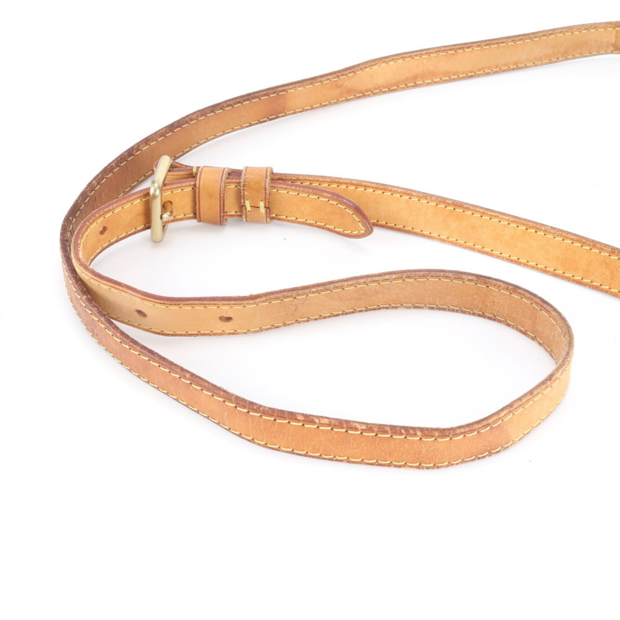 Louis Vuitton Brown Coated Canvas Leather Shoulder Bag (Pre-Owned)