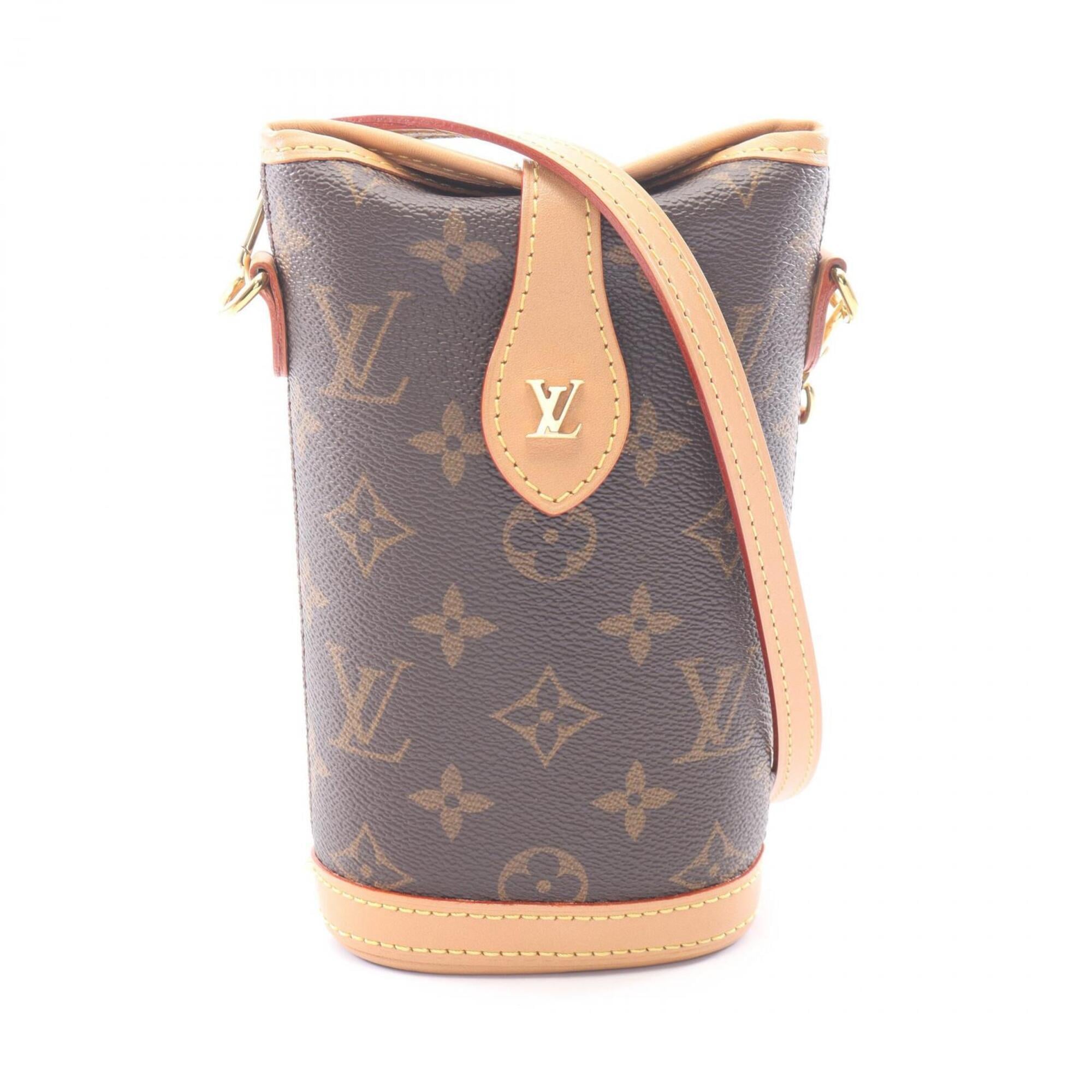 Louis Vuitton Monogram Brown Coated Canvas Leather Shoulder Bag (Pre-Owned)