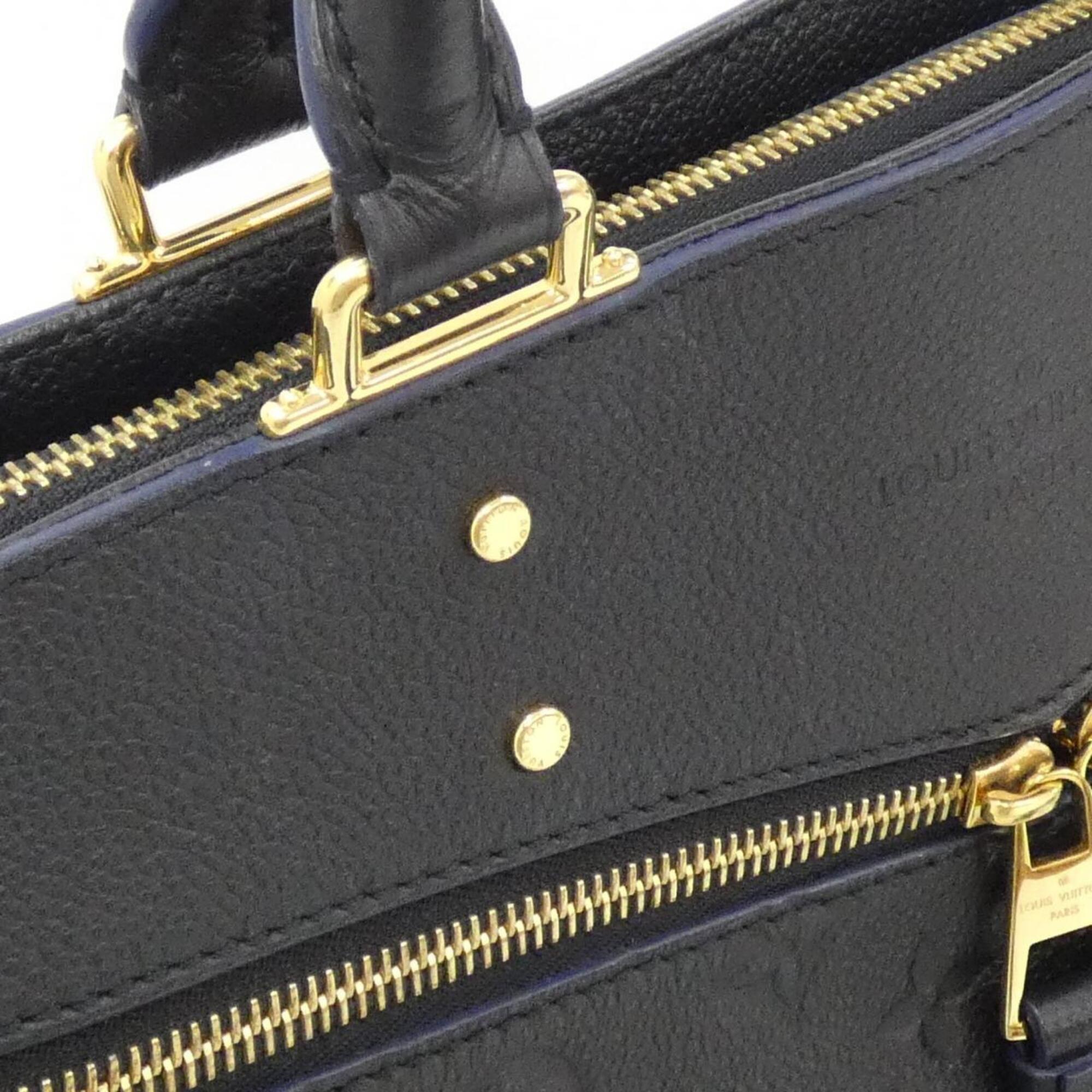 Louis Vuitton Black Leather Handbag (Pre-Owned)