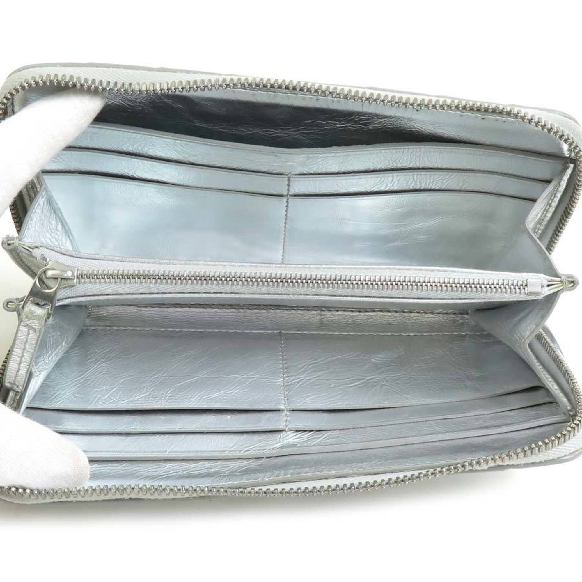 Bottega Veneta Leather Long Wallet (Bi-Fold) (Pre-Owned)