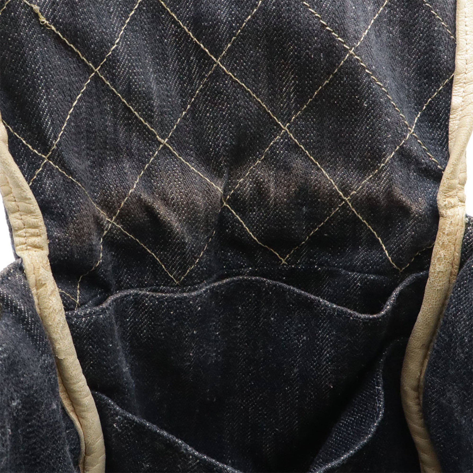 Chanel Blue Denim Handbag Tote Bag (Pre-Owned)