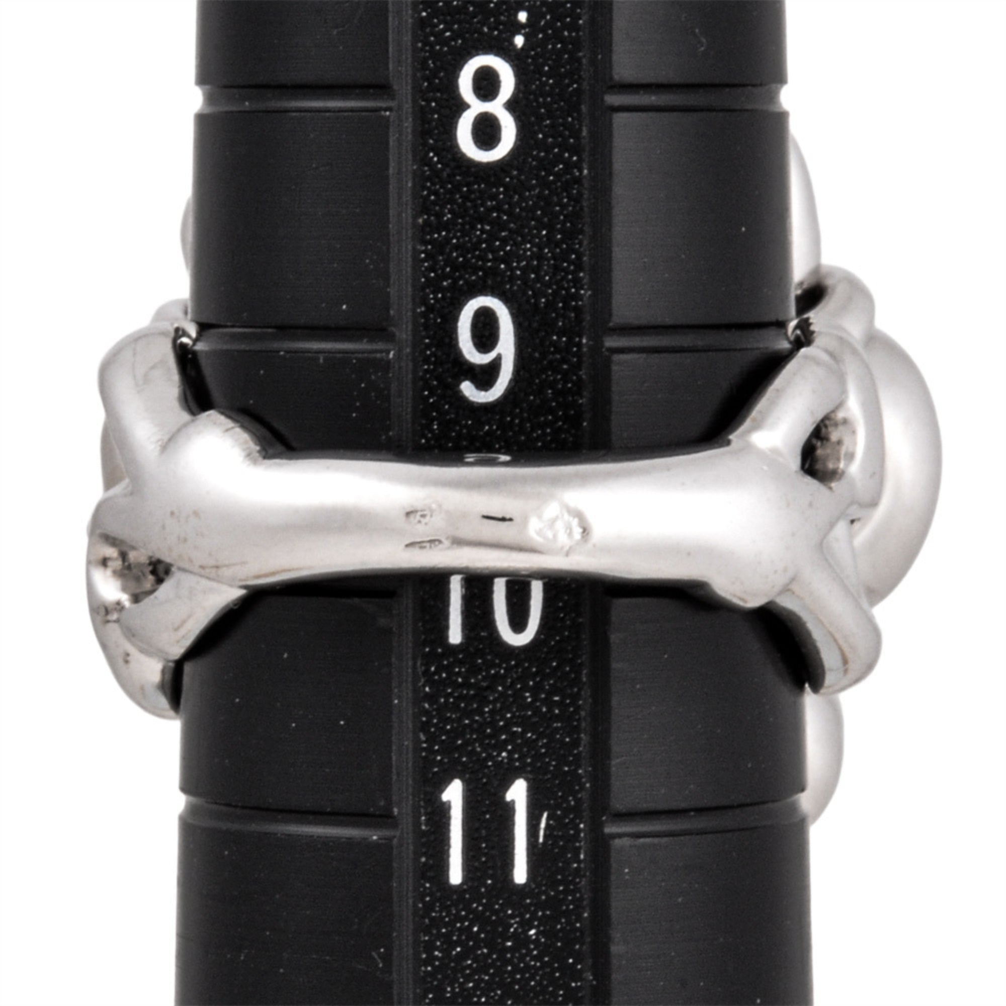 Chanel White Gold White Gold (18K) Band Ring (Pre-Owned)