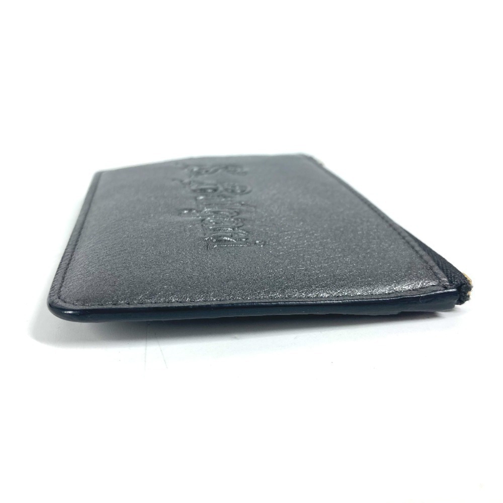 Bvlgari Black Leather Coin Purse/Coin Case (Pre-Owned)