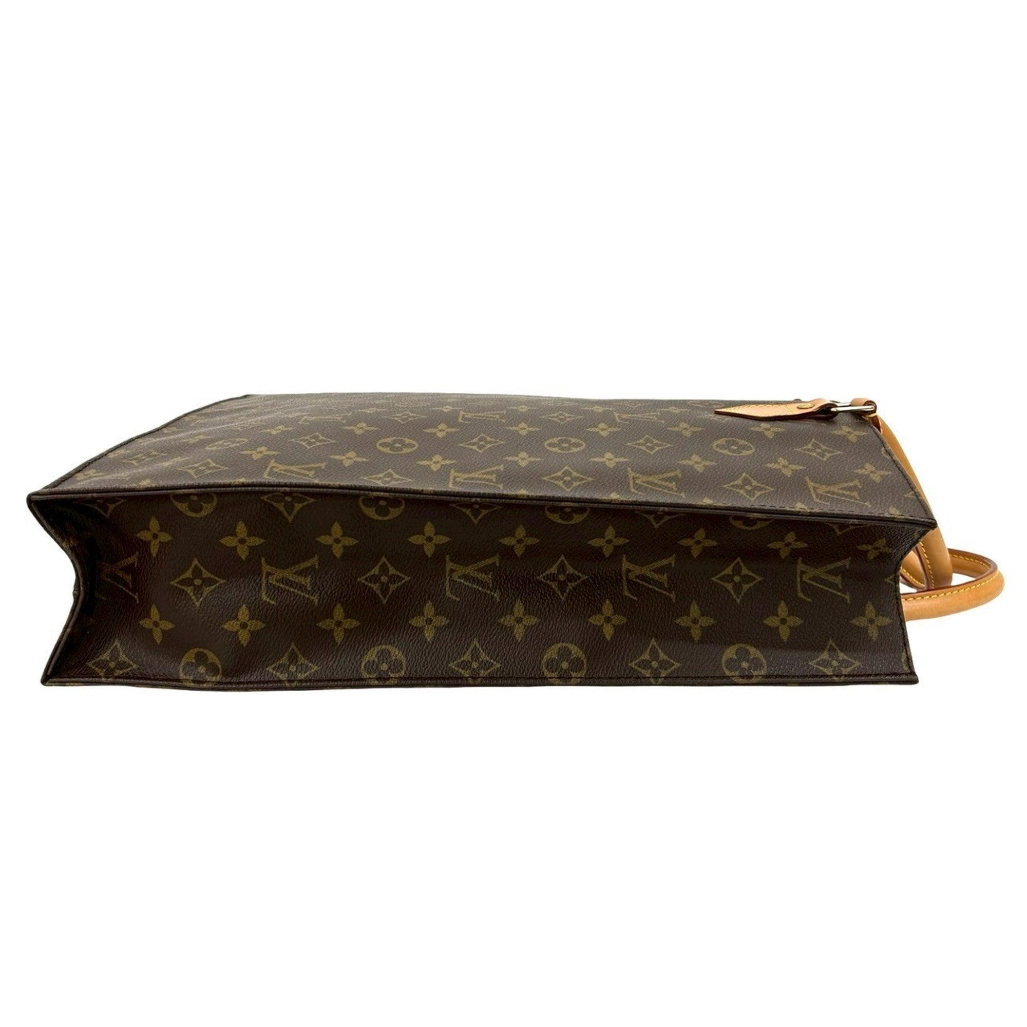 Louis Vuitton Brown Leather Pvc Handbag Tote Bag (Pre-Owned)