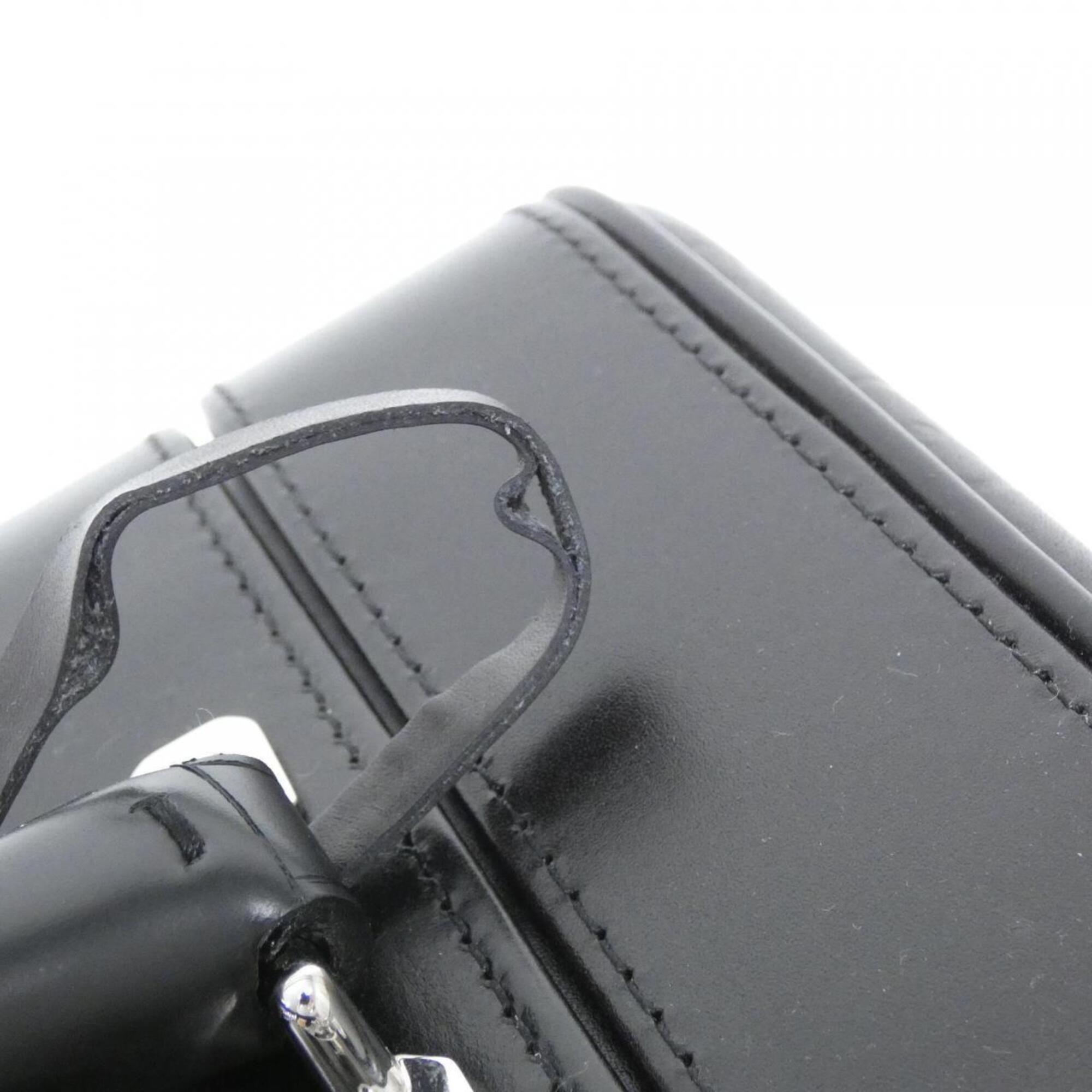Louis Vuitton Black Leather Handbag (Pre-Owned)