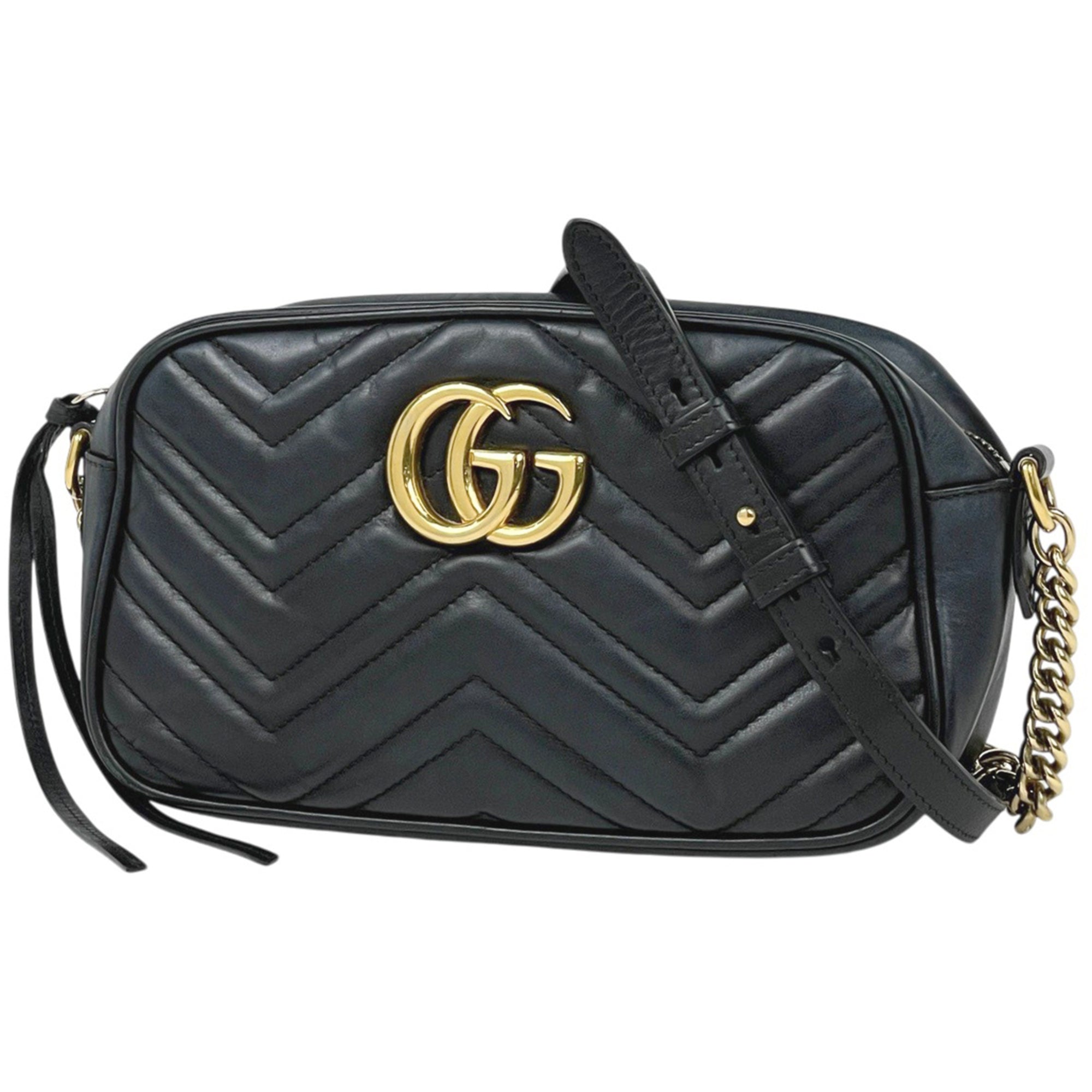 Gucci Black Leather Shoulder Bag (Pre-Owned)