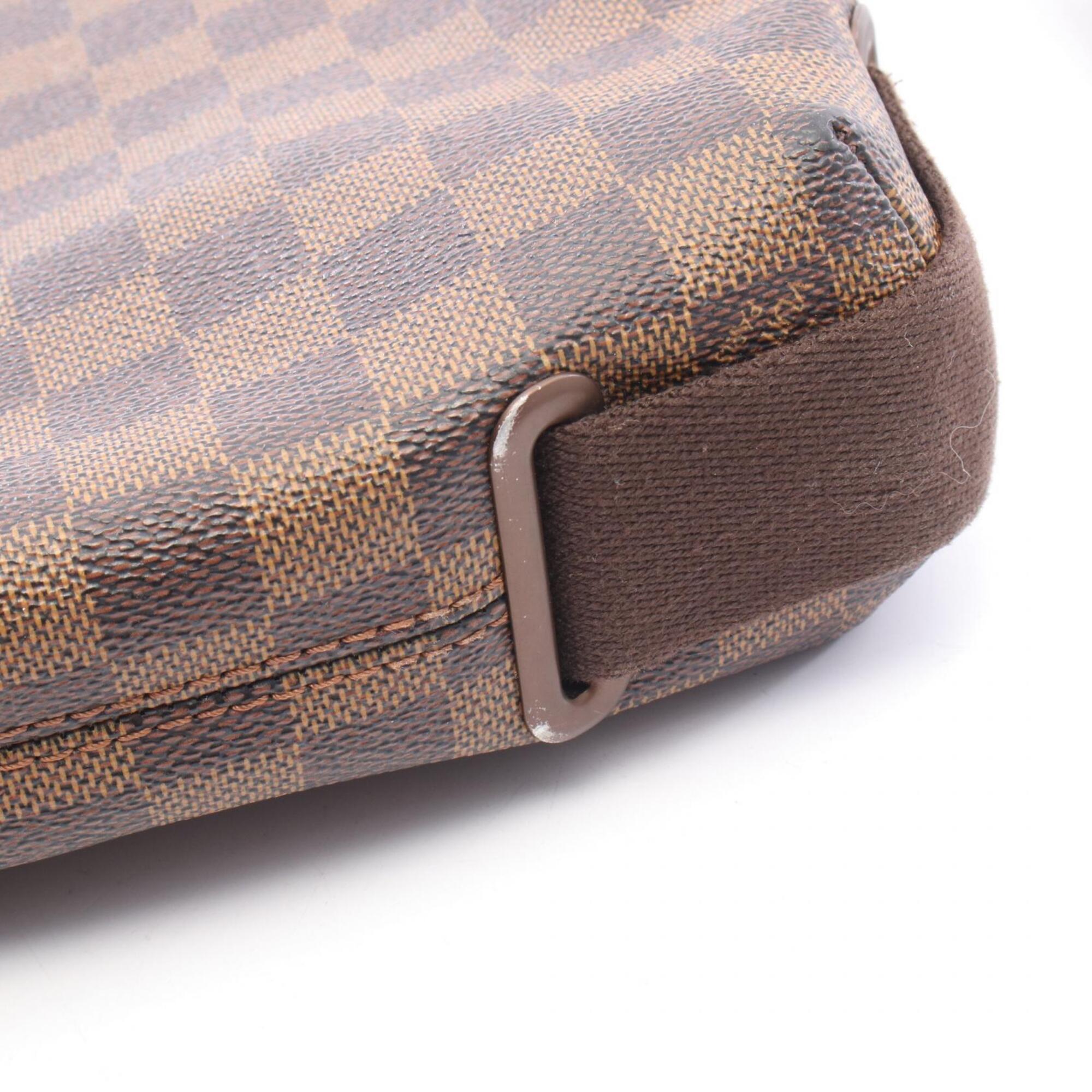 Louis Vuitton Damier Brown Coated Canvas Leather Shoulder Bag (Pre-Owned)