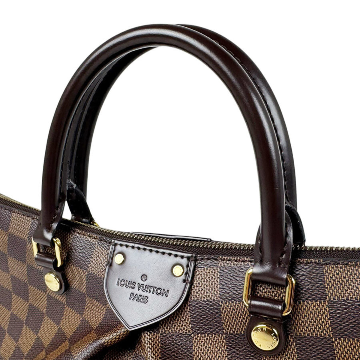 Louis Vuitton Damier Canvas Ebene Damier Canvas Handbag Shoulder Bag (Pre-Owned)