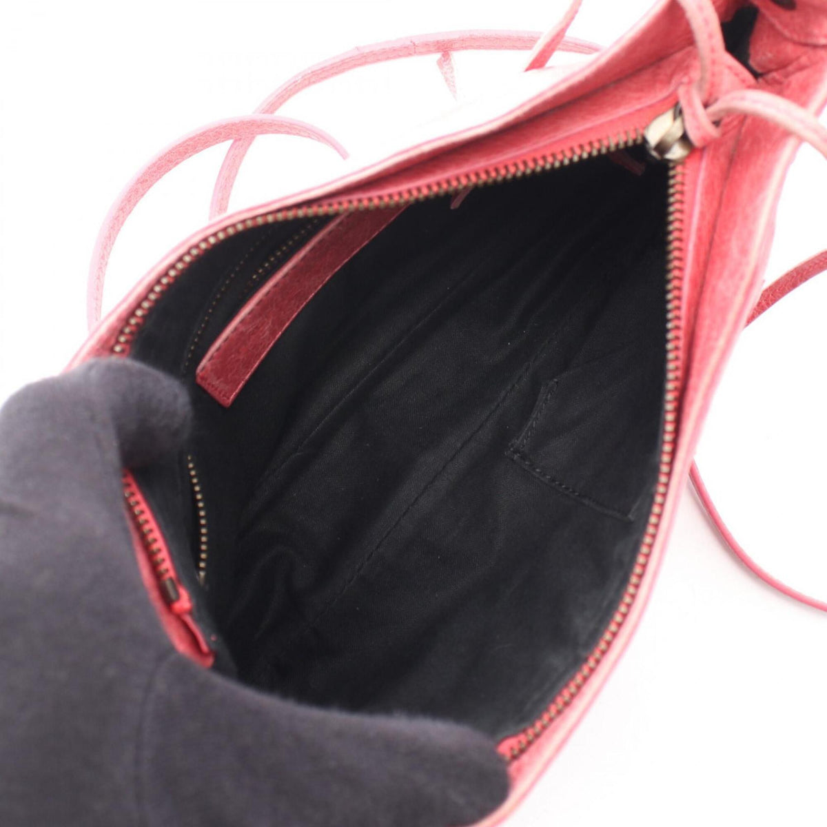 Balenciaga Hip Pink Leather Handbag Shoulder Bag (Pre-Owned)