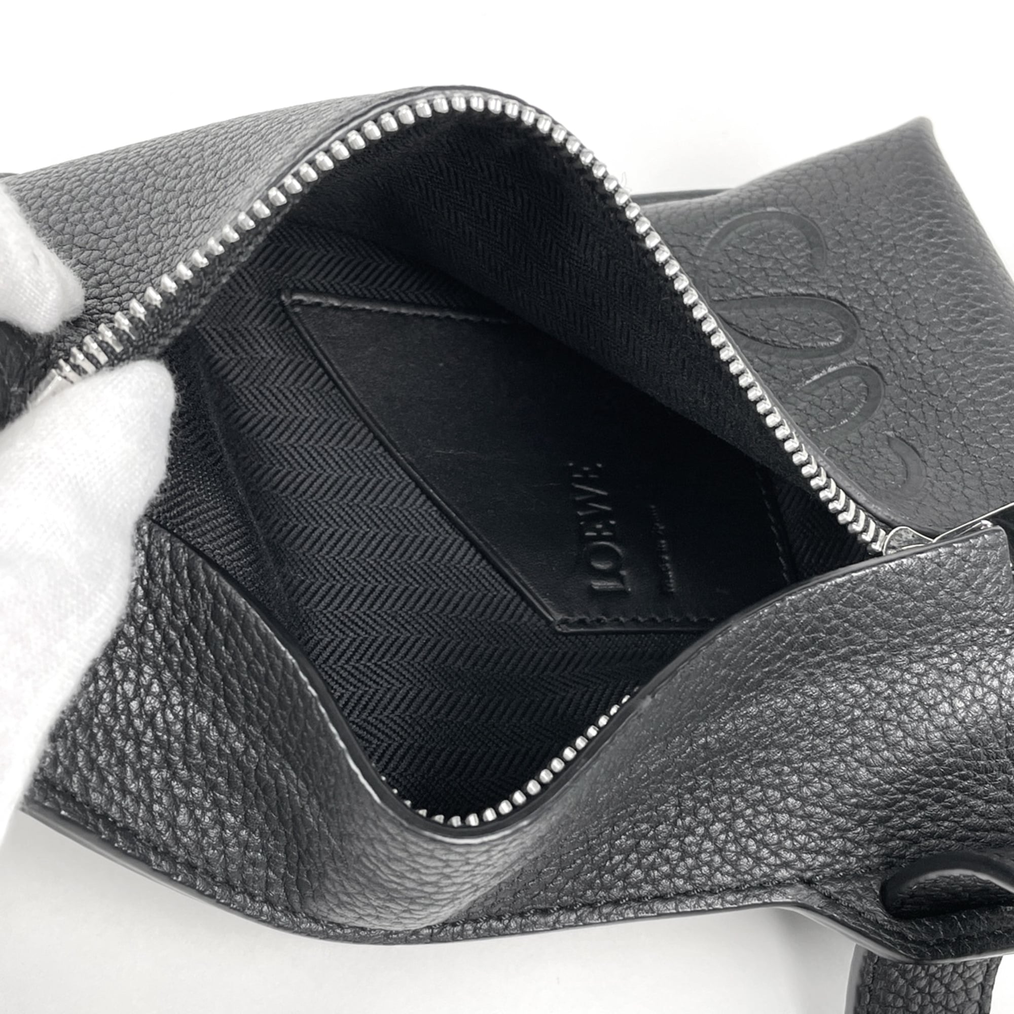 Loewe Black Leather Sling Bag (Pre-Owned)