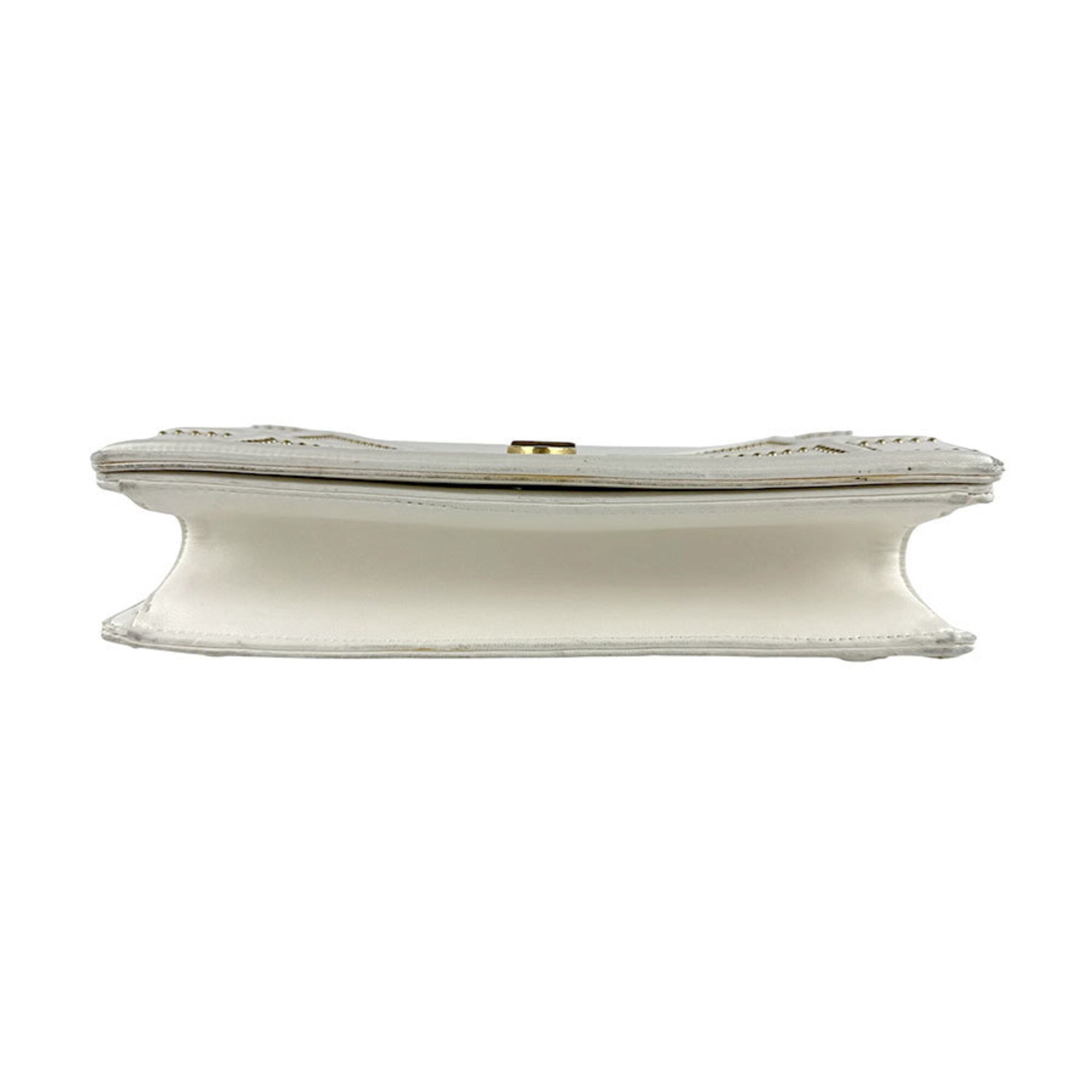 Christian Dior White Leather Shoulder Bag (Pre-Owned)