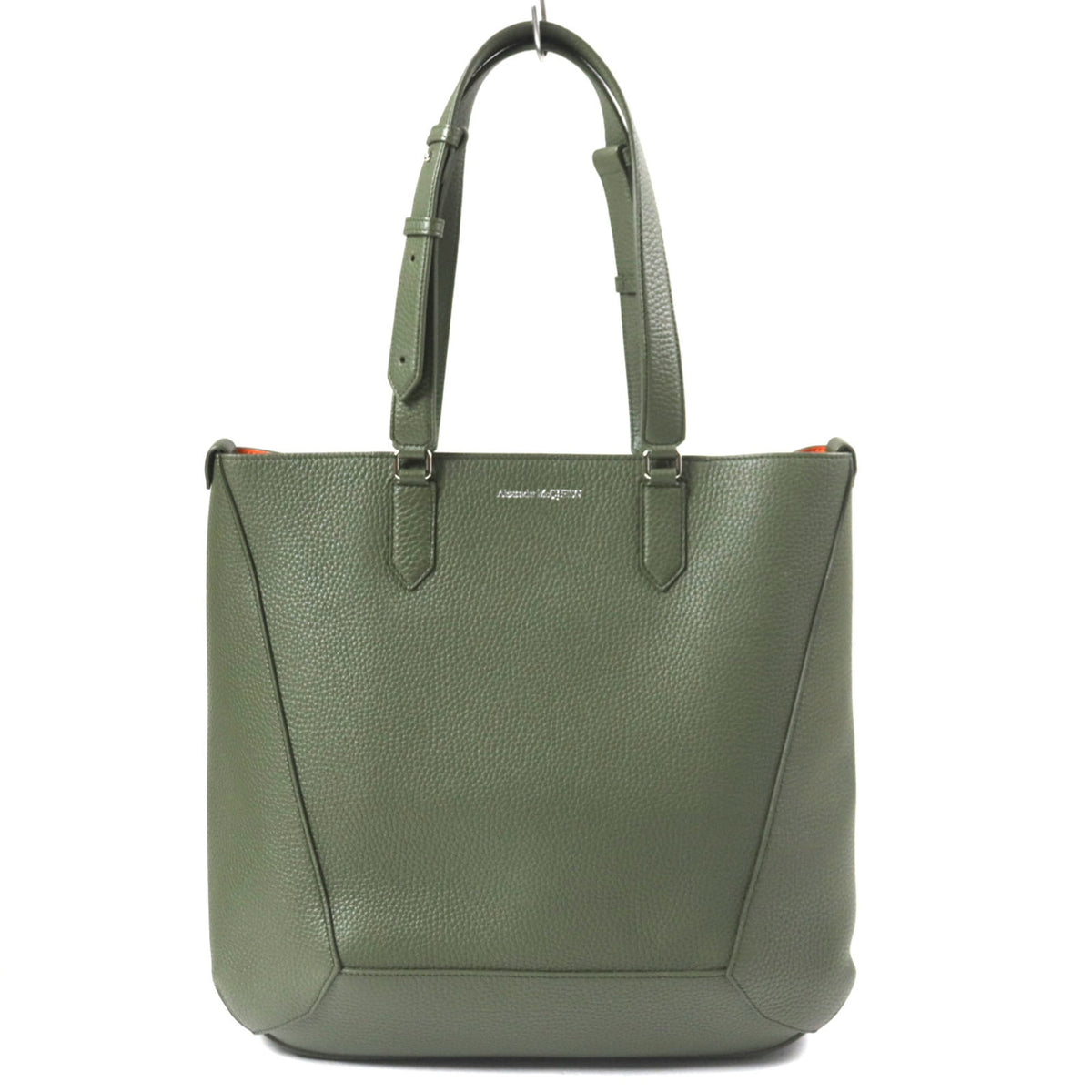 Alexander Mcqueen Khaki Leather Tote Bag (Pre-Owned)