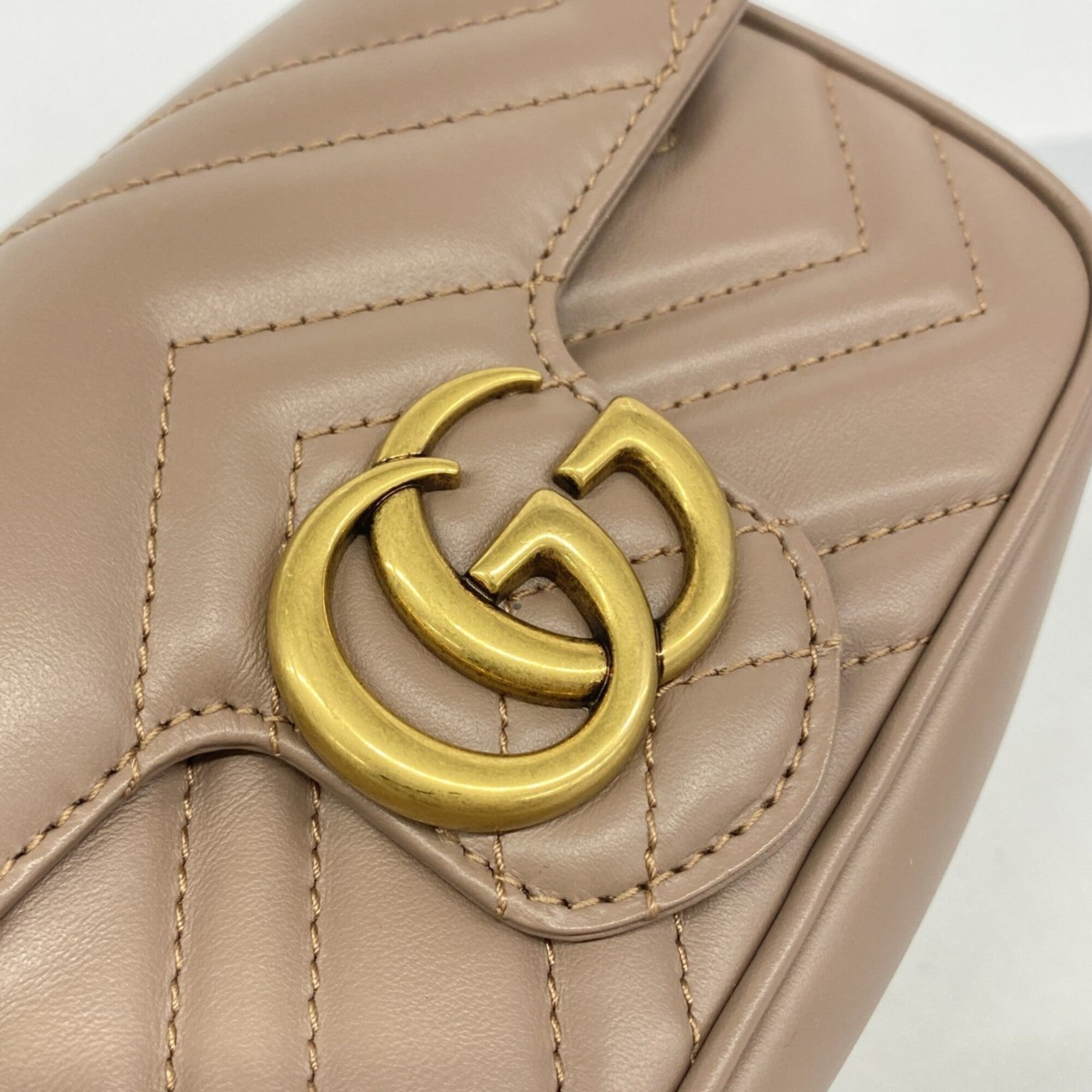 Gucci Brown Leather Shoulder Bag (Pre-Owned)