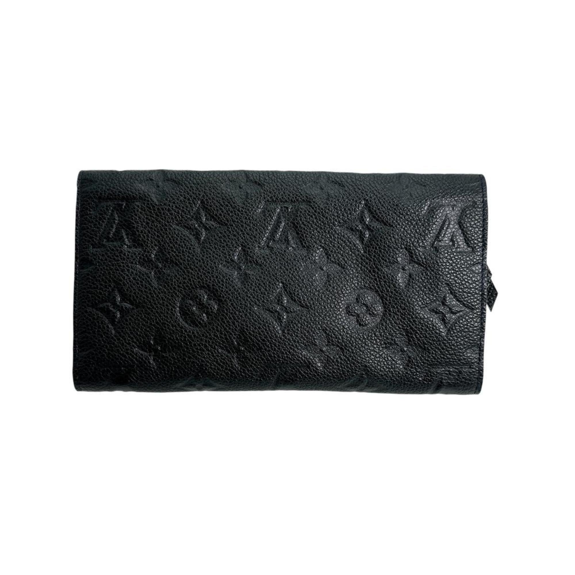 Louis Vuitton Infini Navy Monogram Empreinte Long Wallet (Tri-Fold) (Pre-Owned)