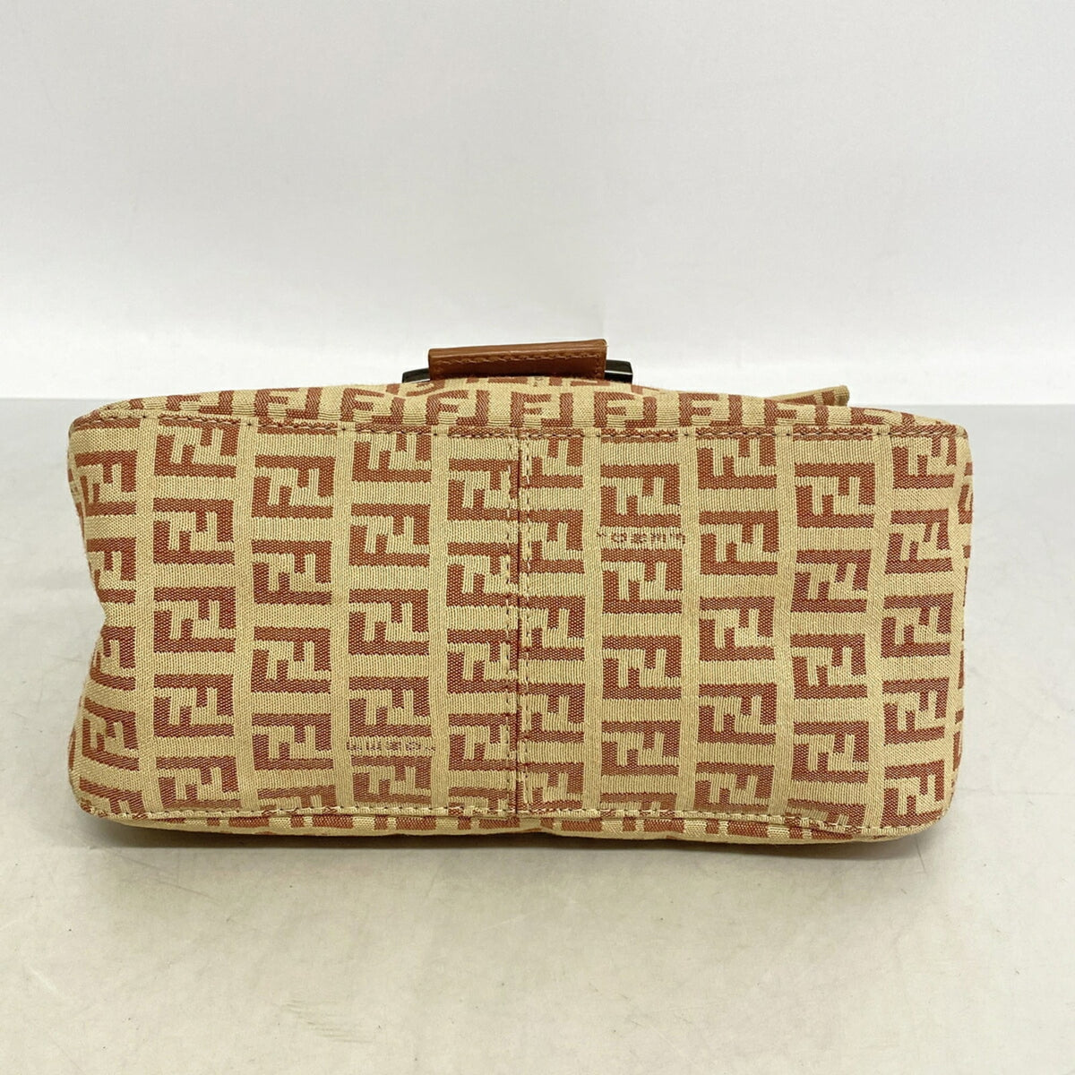 Fendi Beige Pink Nylon Canvas Handbag (Pre-Owned)