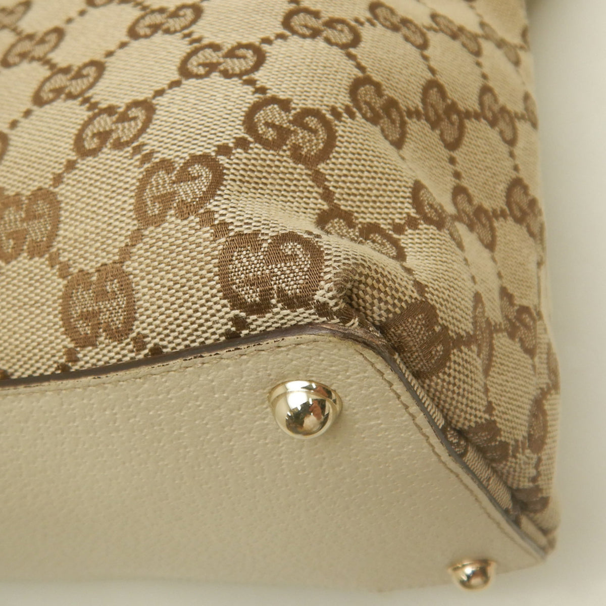 Gucci Gg Canvas Beige Gg Canvas Tote Bag (Pre-Owned)