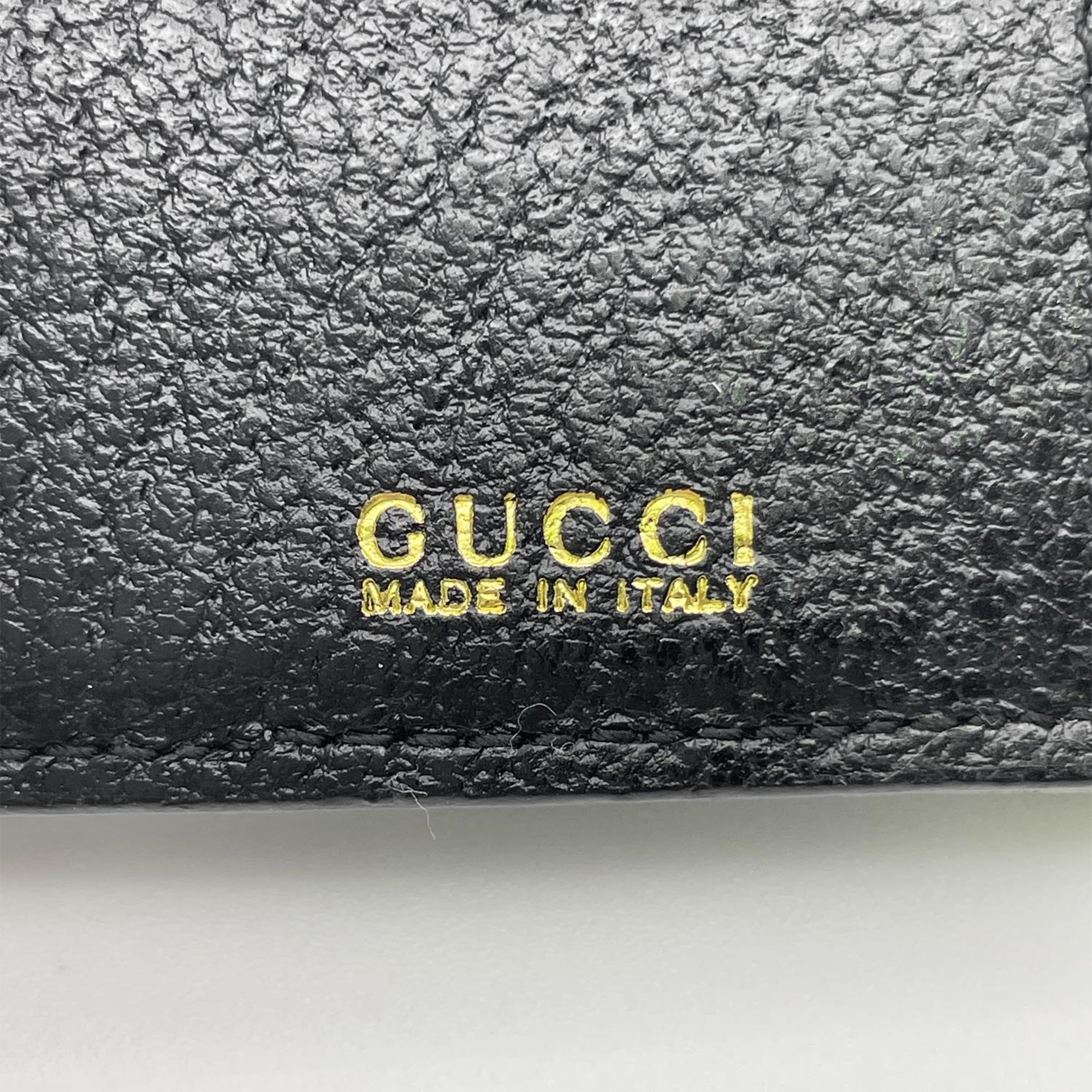 Gucci Black Leather Wallet (Tri-Fold) (Pre-Owned)