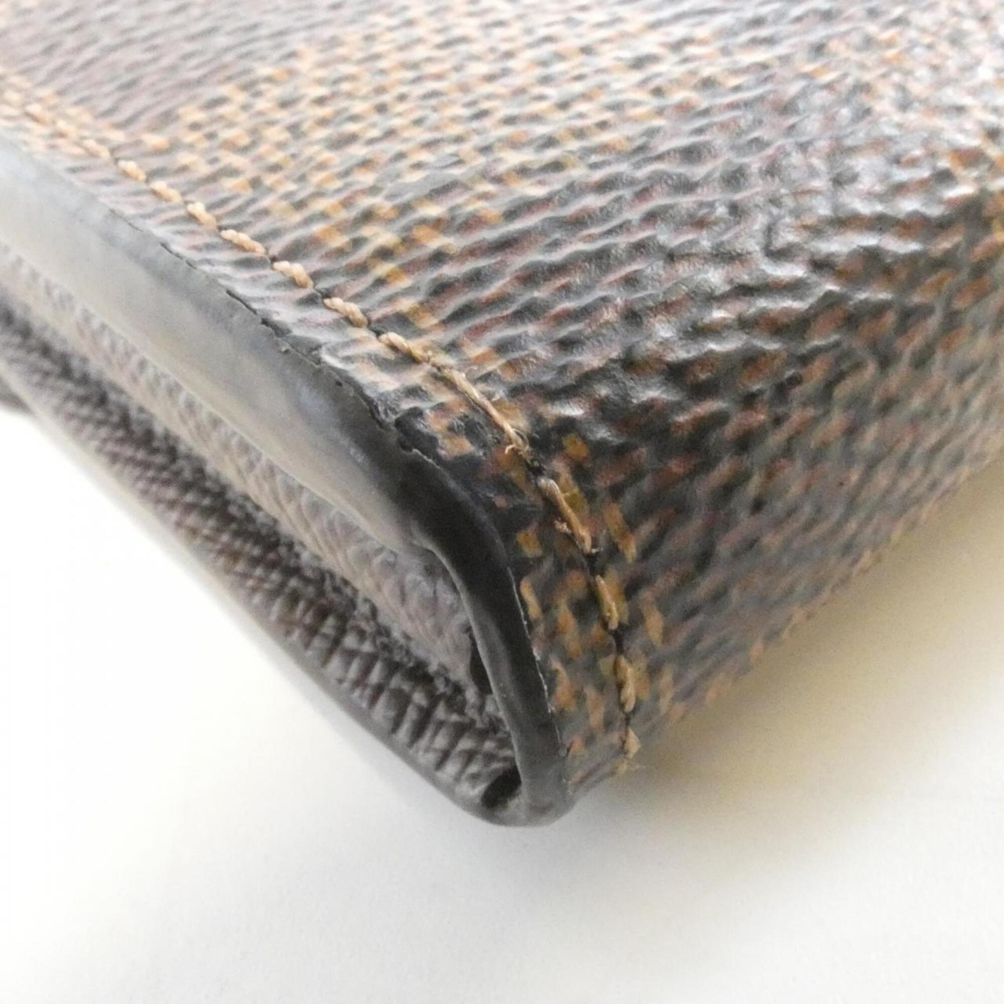 Louis Vuitton Ebene Coated Canvas Long Wallet (Bi-Fold) (Pre-Owned)