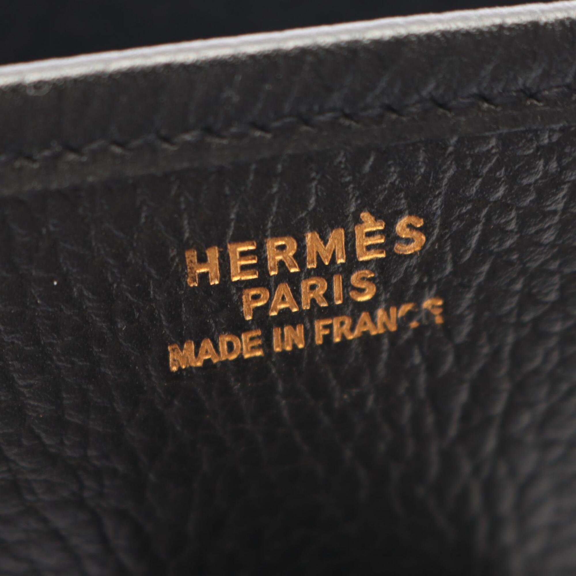 Hermes Black Ardennes Leather Handbag Shoulder Bag (Pre-Owned)