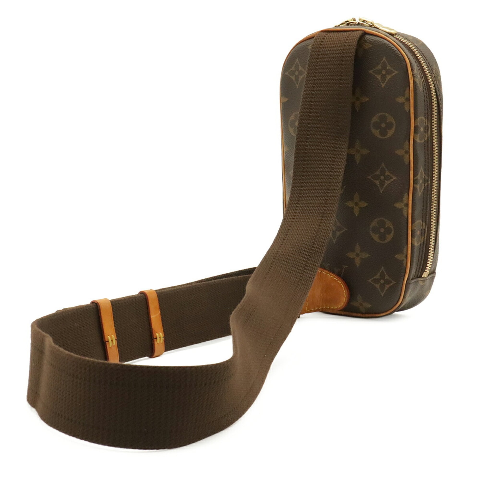Louis Vuitton Brown Monogram Canvas Pvc Coated Canvas Pochette Shoulder Bag Sling Bag (Pre-Owned)