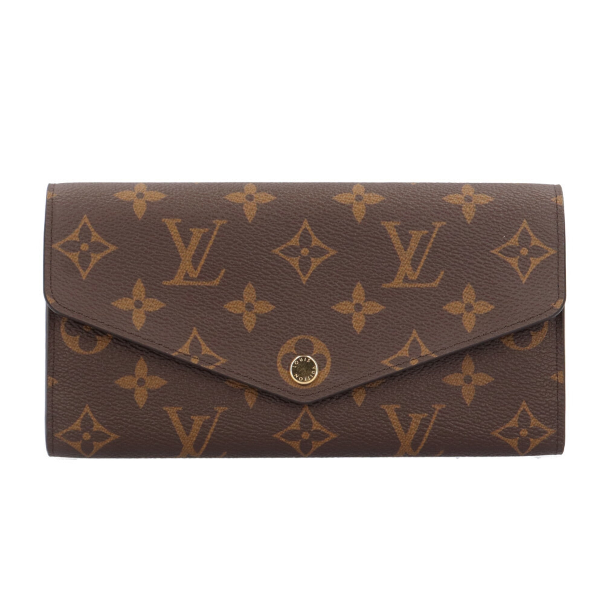 Louis Vuitton Monogram Brown Monogram Long Wallet (Bi-Fold) (Pre-Owned)