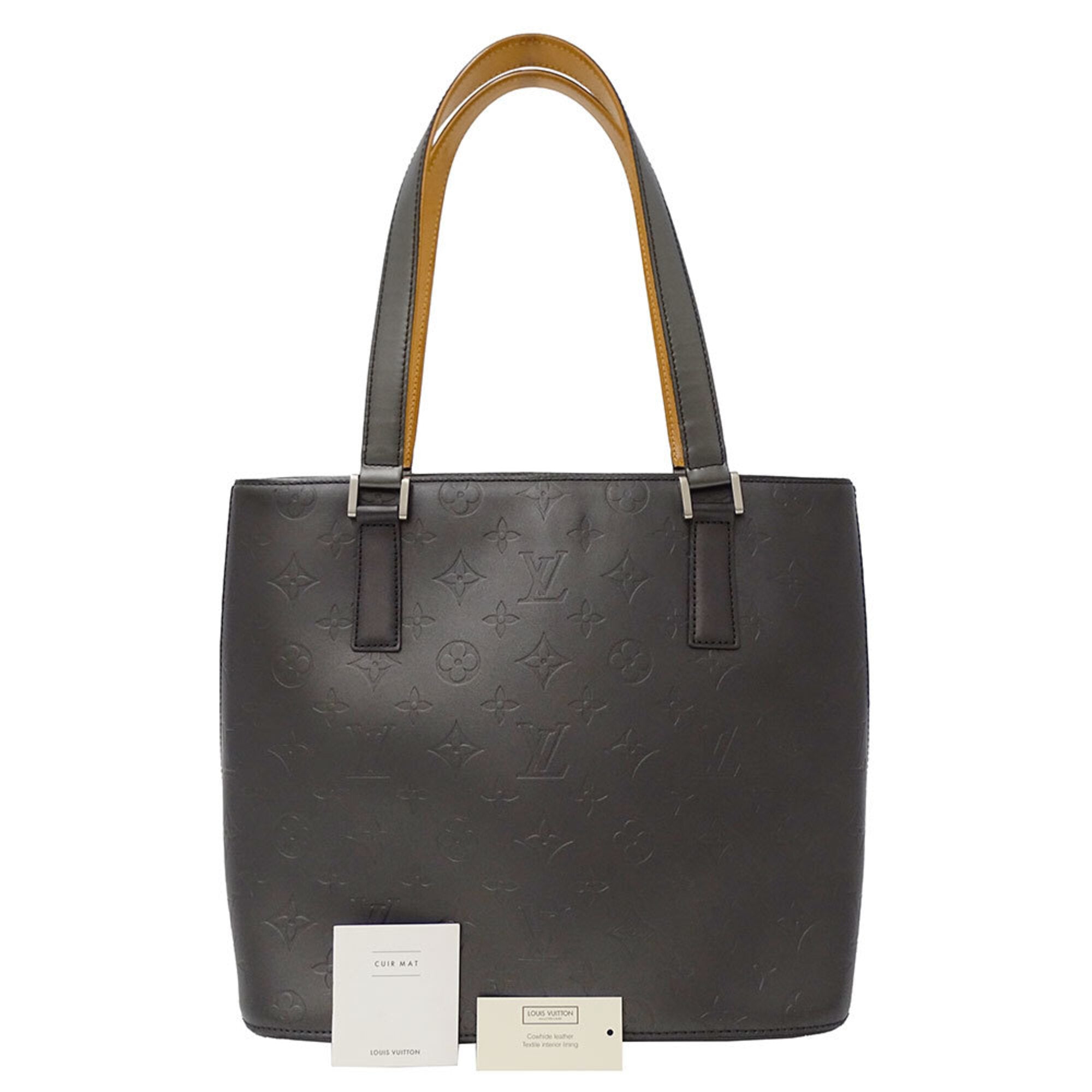 Louis Vuitton Noir Monogram Mat Tote Bag (Pre-Owned)