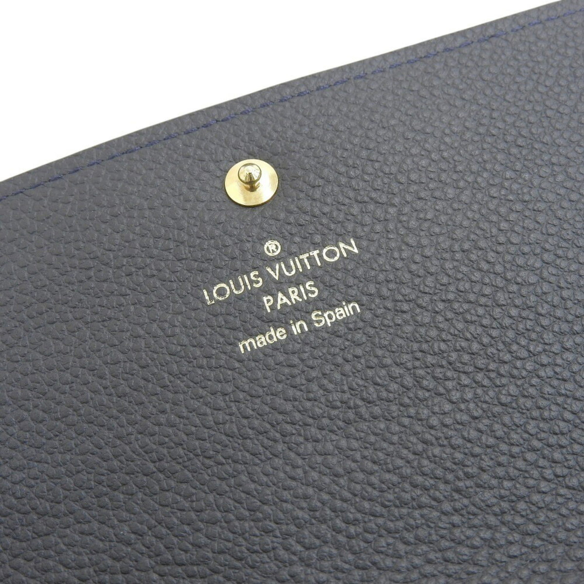 Louis Vuitton Infini Navy Monogram Empreinte Long Wallet (Tri-Fold) (Pre-Owned)