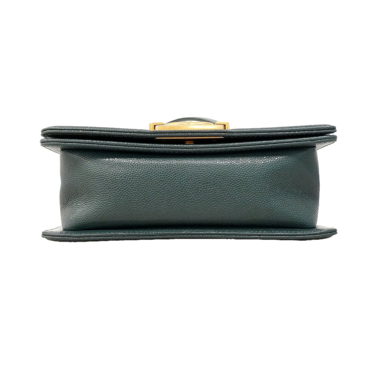 Chanel Blue Grained Calfskin Shoulder Bag (Pre-Owned)