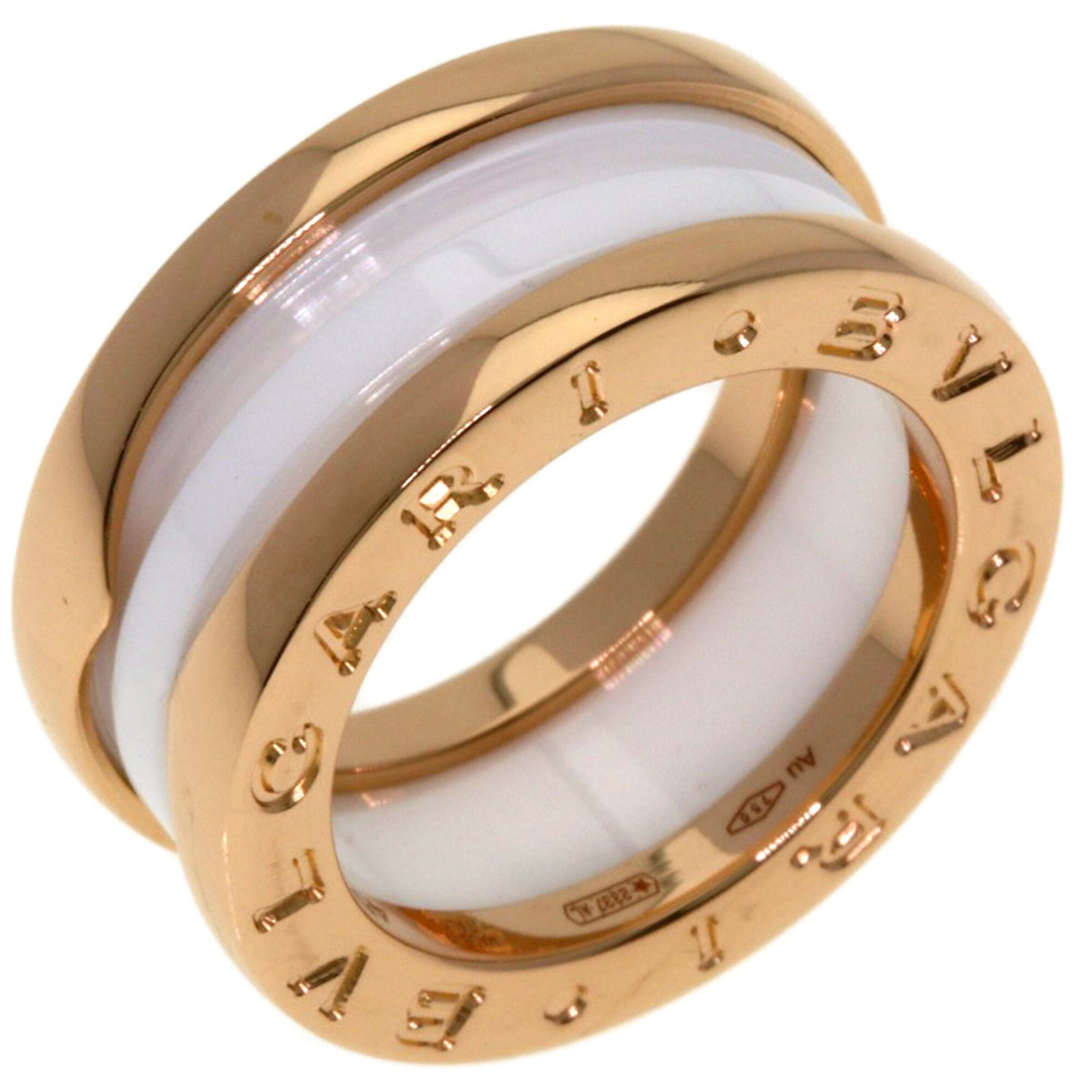 Bvlgari B.Zero1 Pink Gold (18K) Ceramic Band Ring (Pre-Owned)