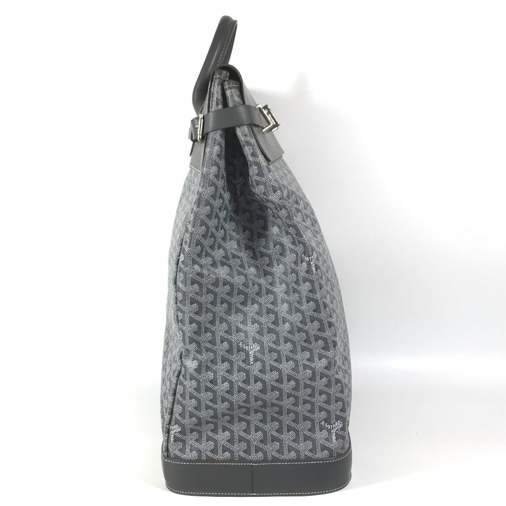 Goyard Gray Pvc Leather Boston Bag Handbag Tote Bag (Pre-Owned)